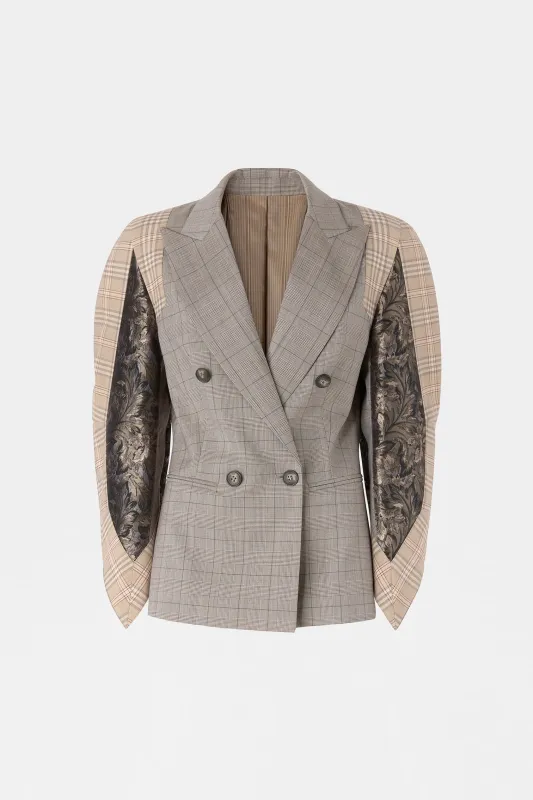 Checked Sculptural Jacket made by Antonio Marras