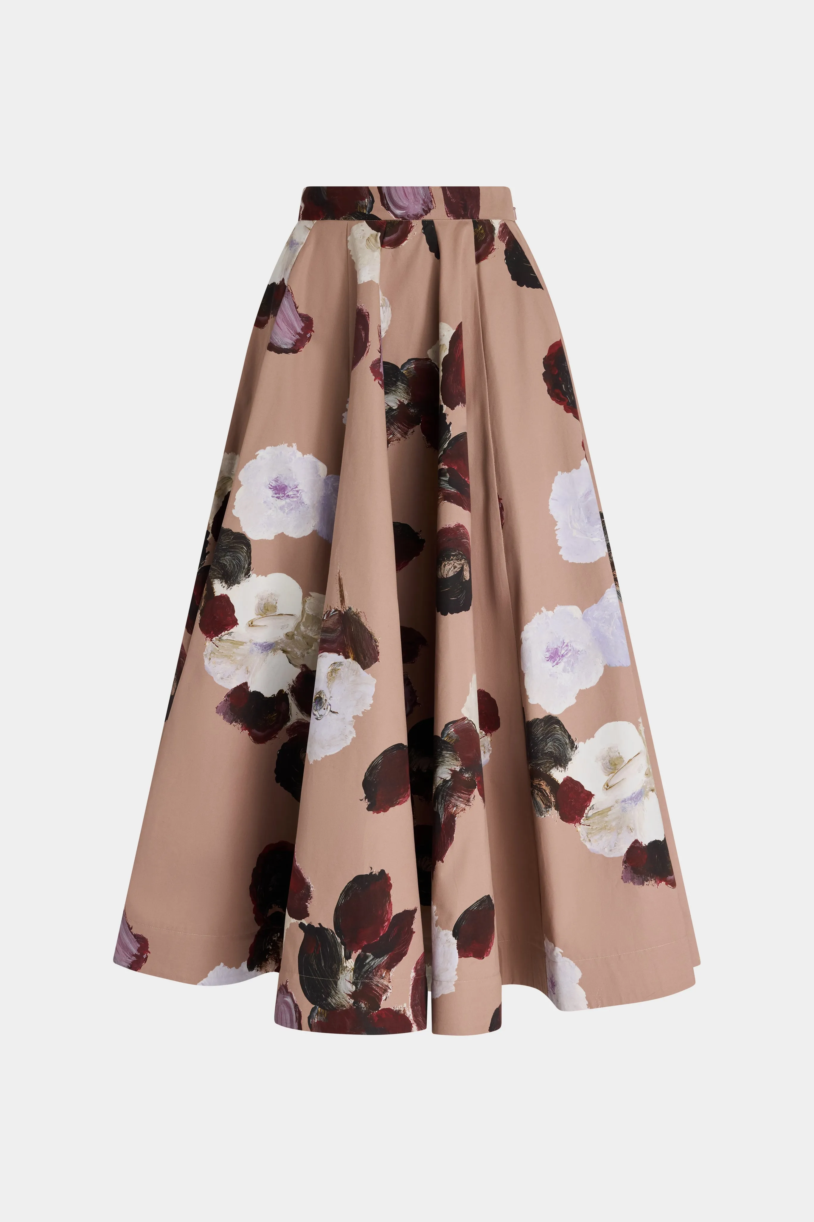 Dusty Rose Floral Midi Skirt sold by Antonio Marras