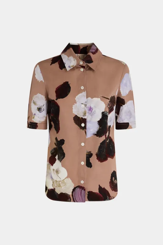 Dusty Rose Floral Shirt made by Antonio Marras