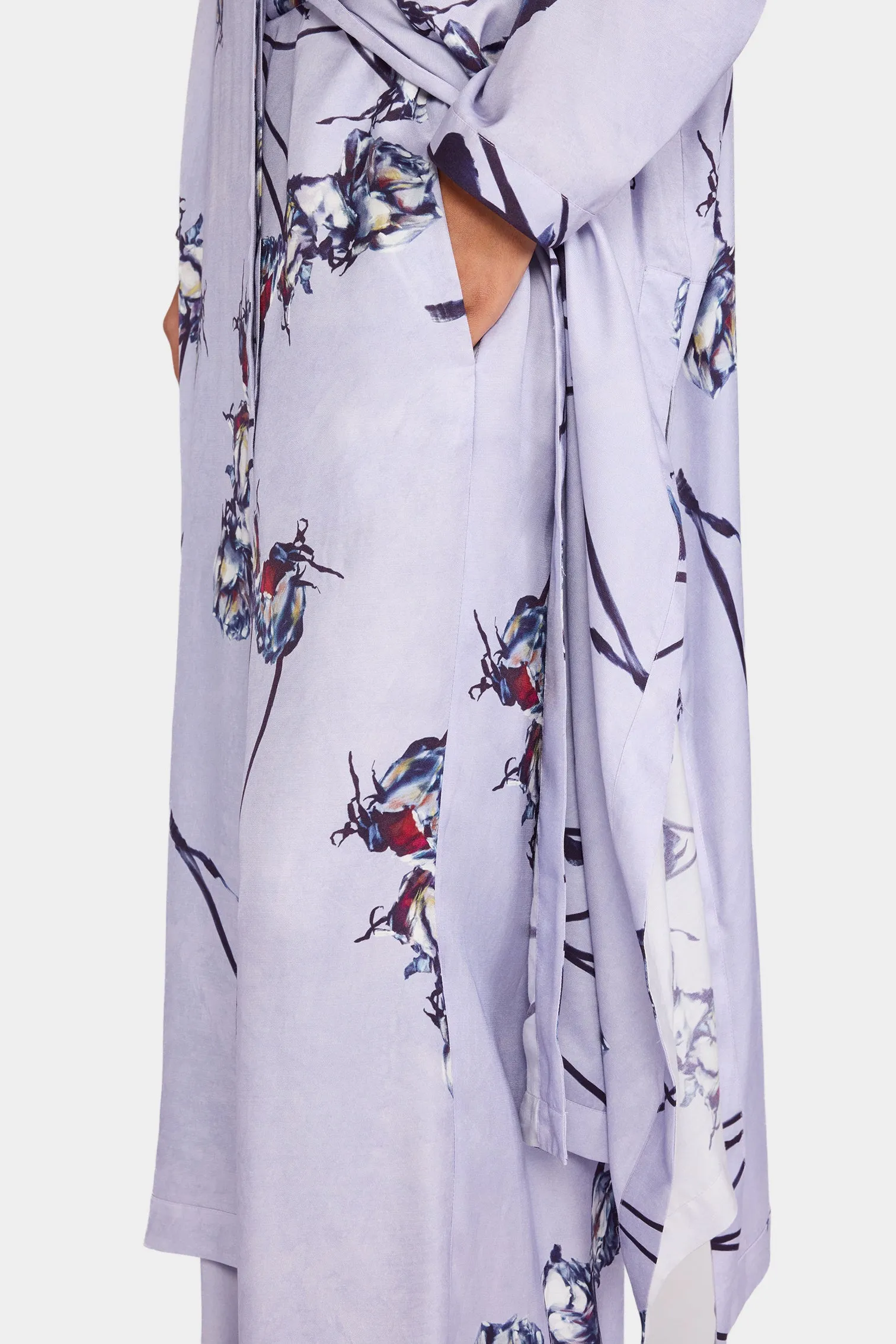Lilac Painted Rose Palazzo Pants sold by Antonio Marras product image thumbnail 4