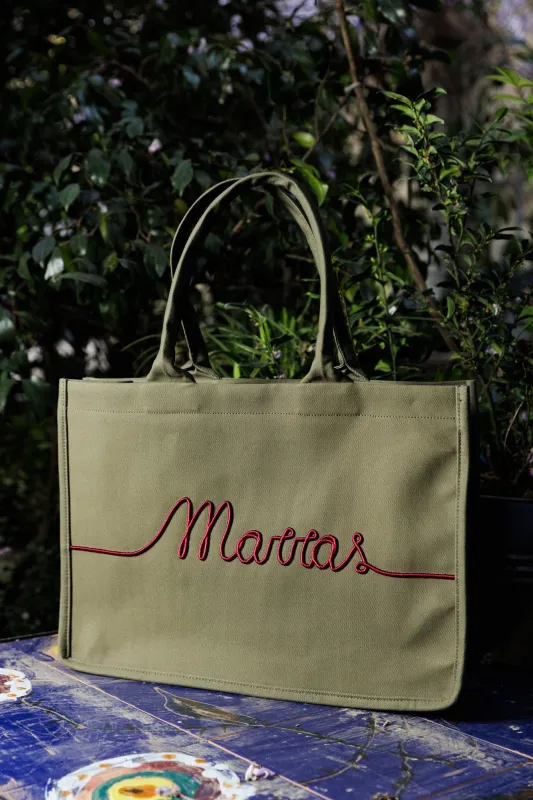 Marras Embroidered Canvas Tote Bag made by Antonio Marras
