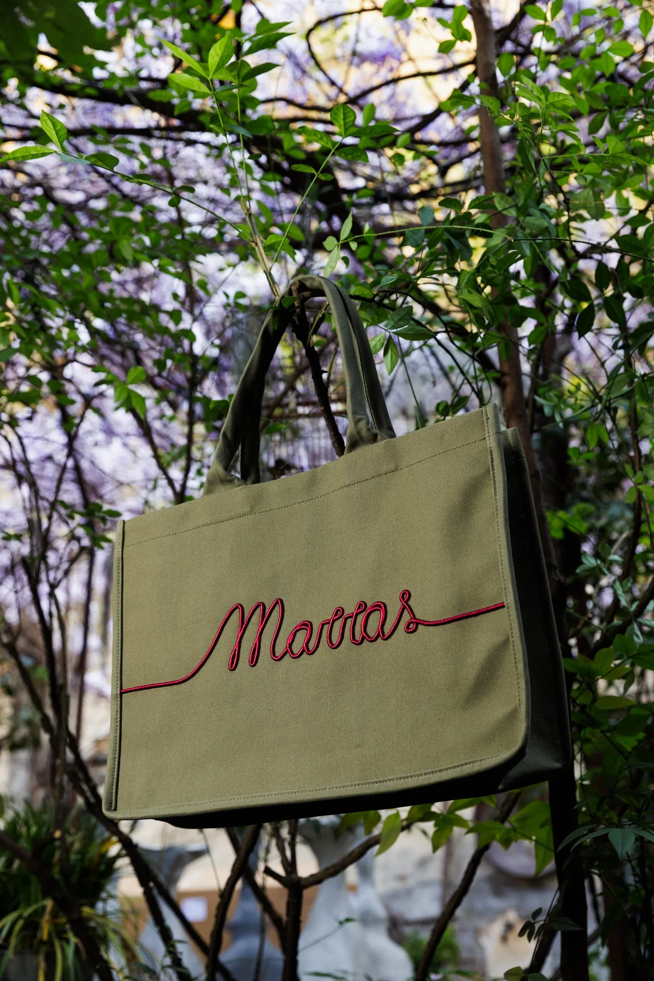 Marras Embroidered Canvas Tote Bag sold by Antonio Marras product image thumbnail 2
