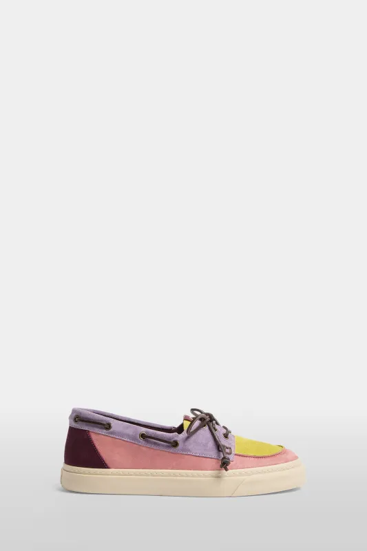 Multicolor Suede Boat Shoes made by Antonio Marras