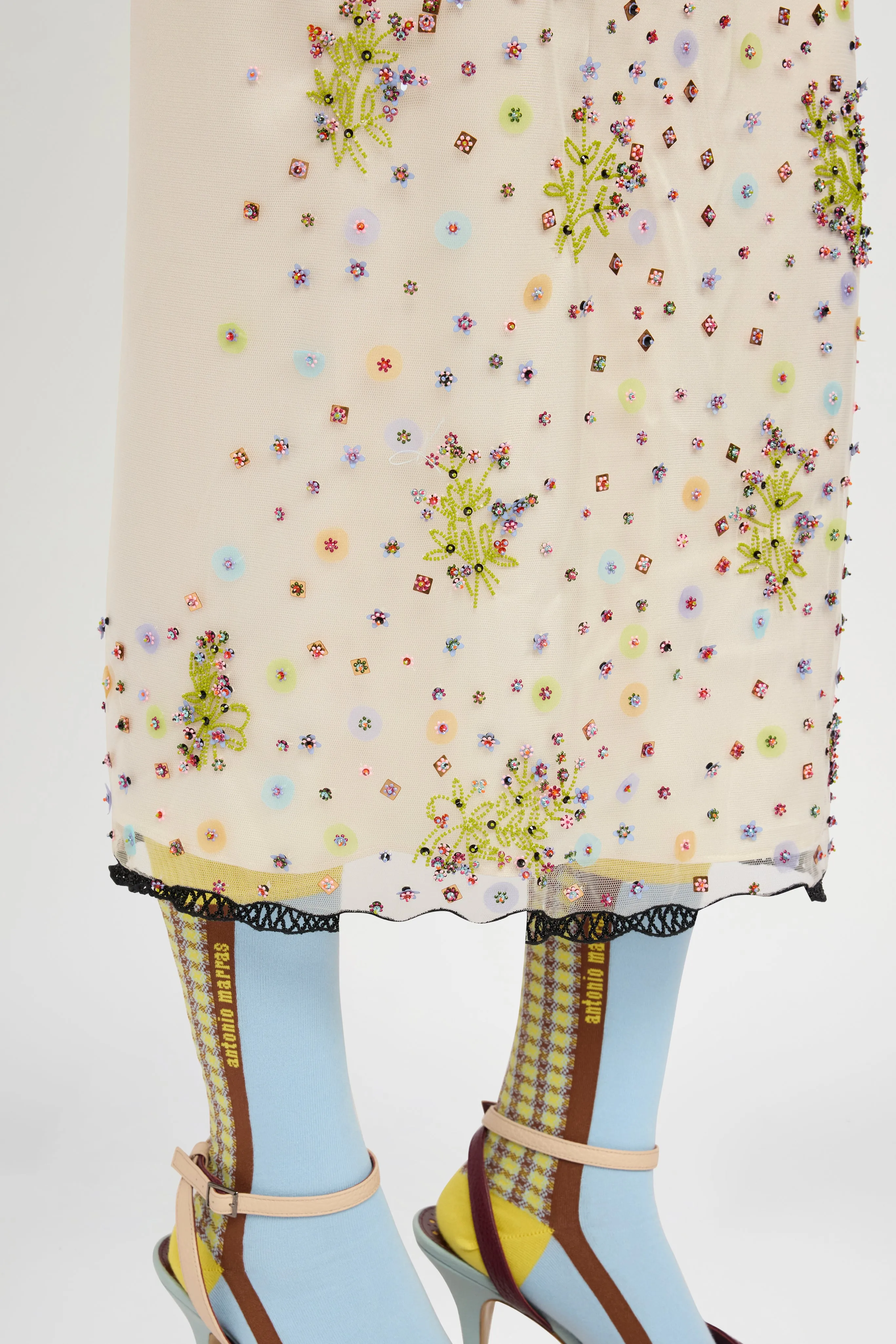 Floral Embroidered Pencil Skirt sold by Antonio Marras product image thumbnail 4