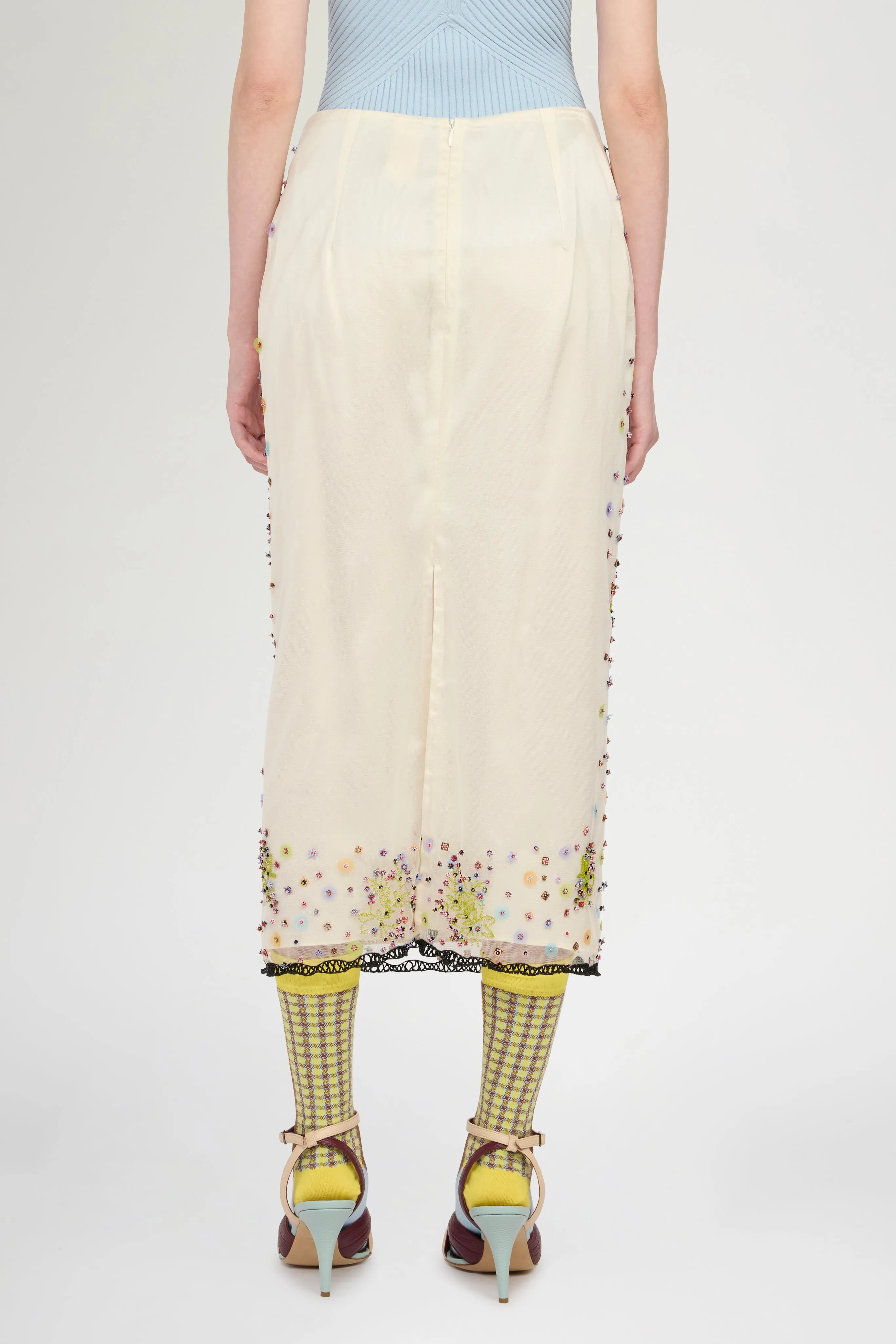Floral Embroidered Pencil Skirt sold by Antonio Marras product image thumbnail 3