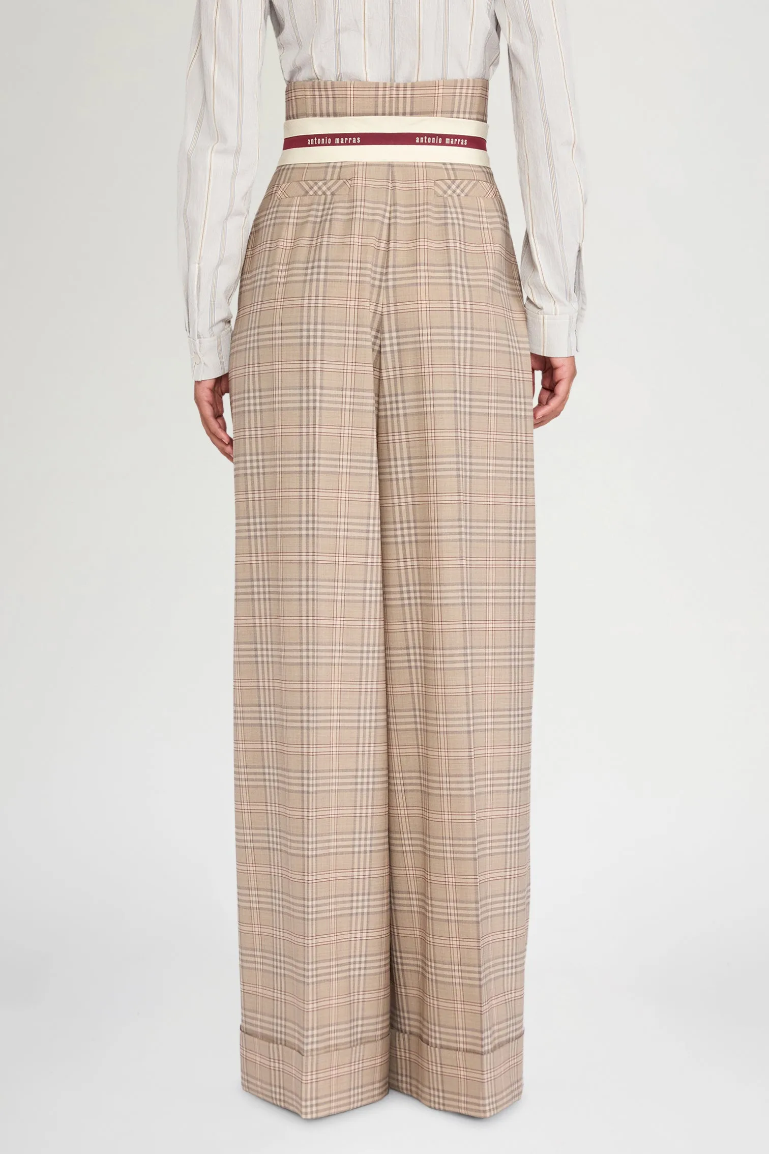 Wide Bustier Tartan Pants sold by Antonio Marras product image thumbnail 3