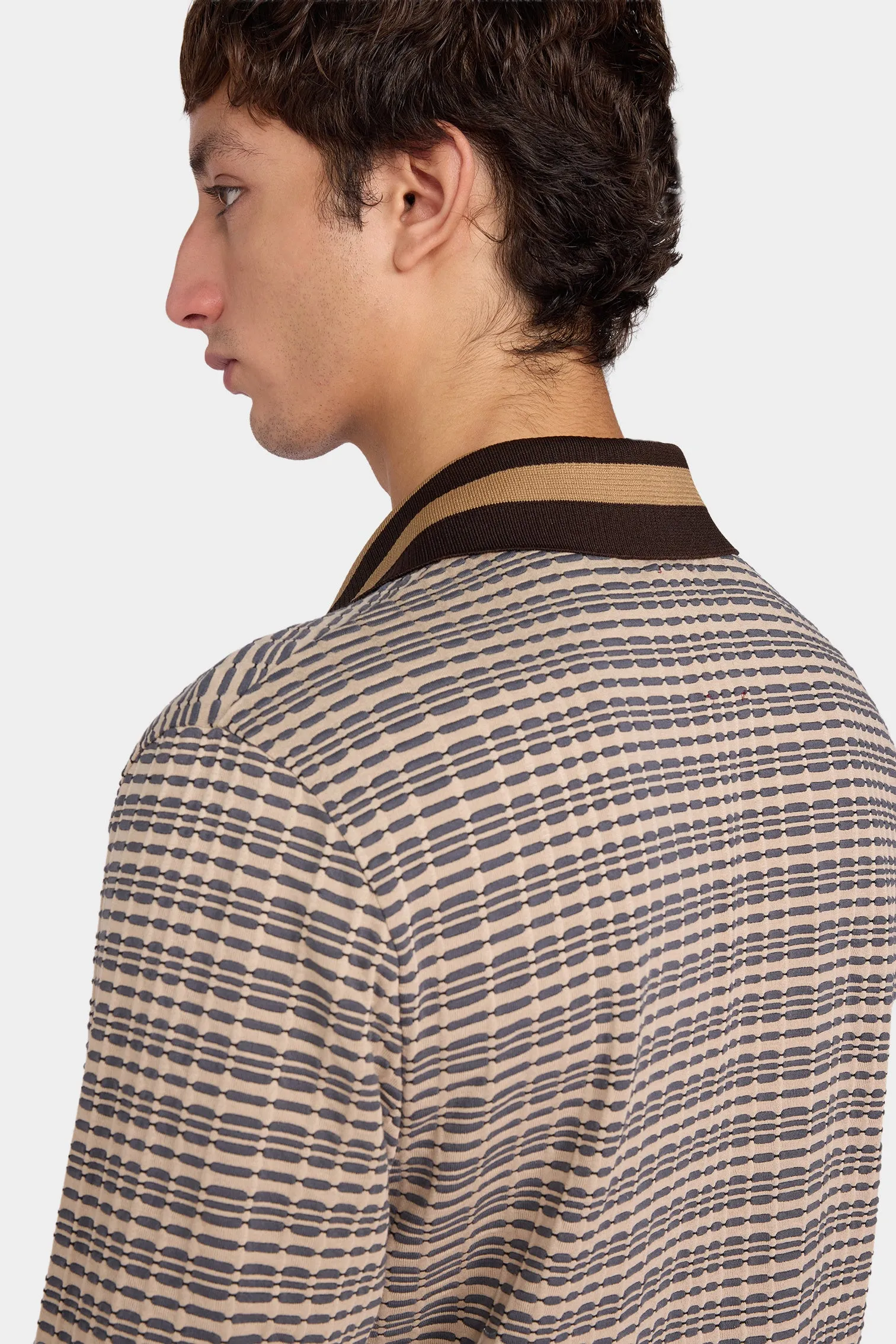 Patterned V-Neck Knit Cardigan sold by Antonio Marras product image thumbnail 4