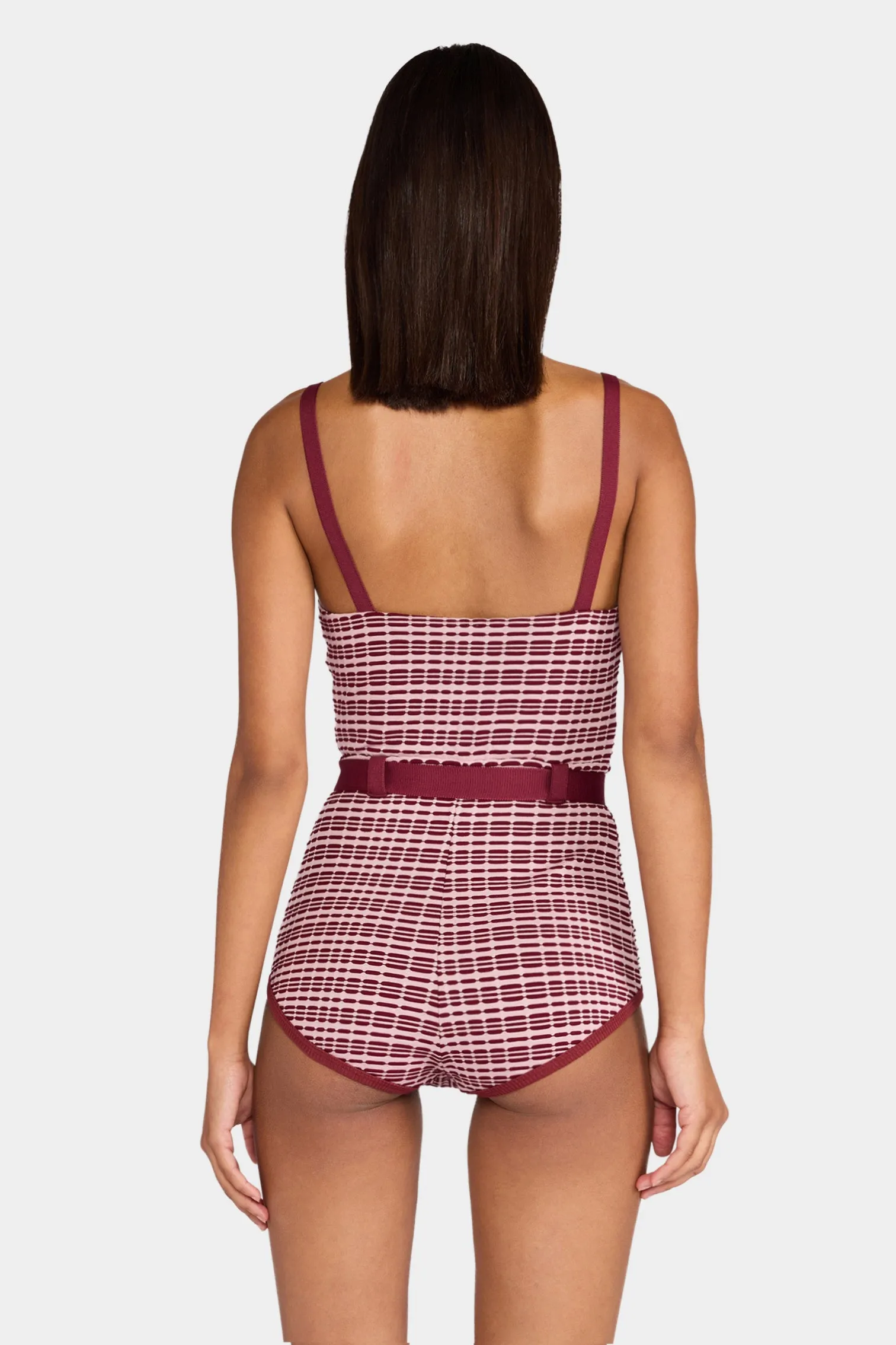 Patterned Belted Playsuit sold by Antonio Marras product image thumbnail 3