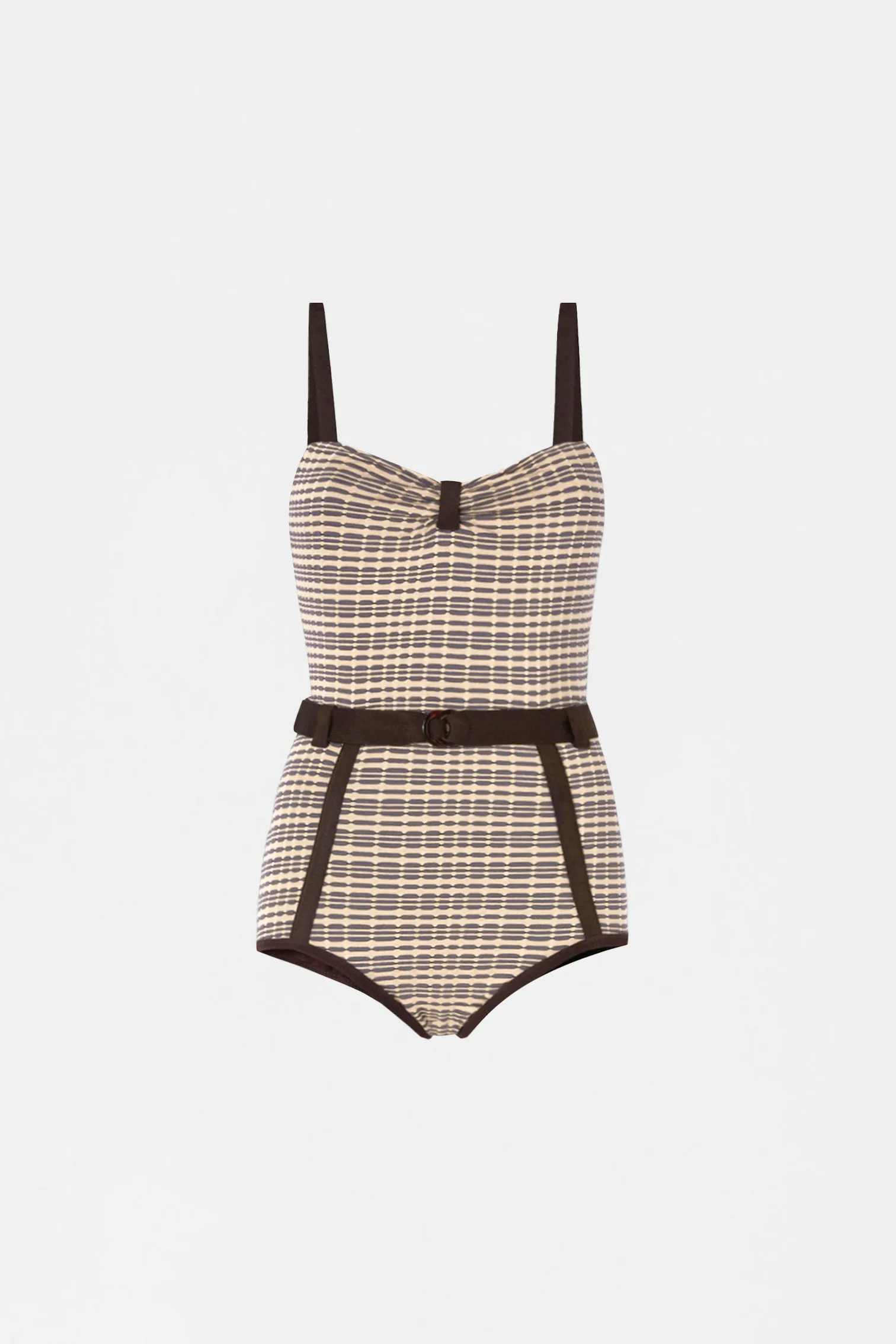 Patterned Belted Playsuit sold by Antonio Marras product image thumbnail 5