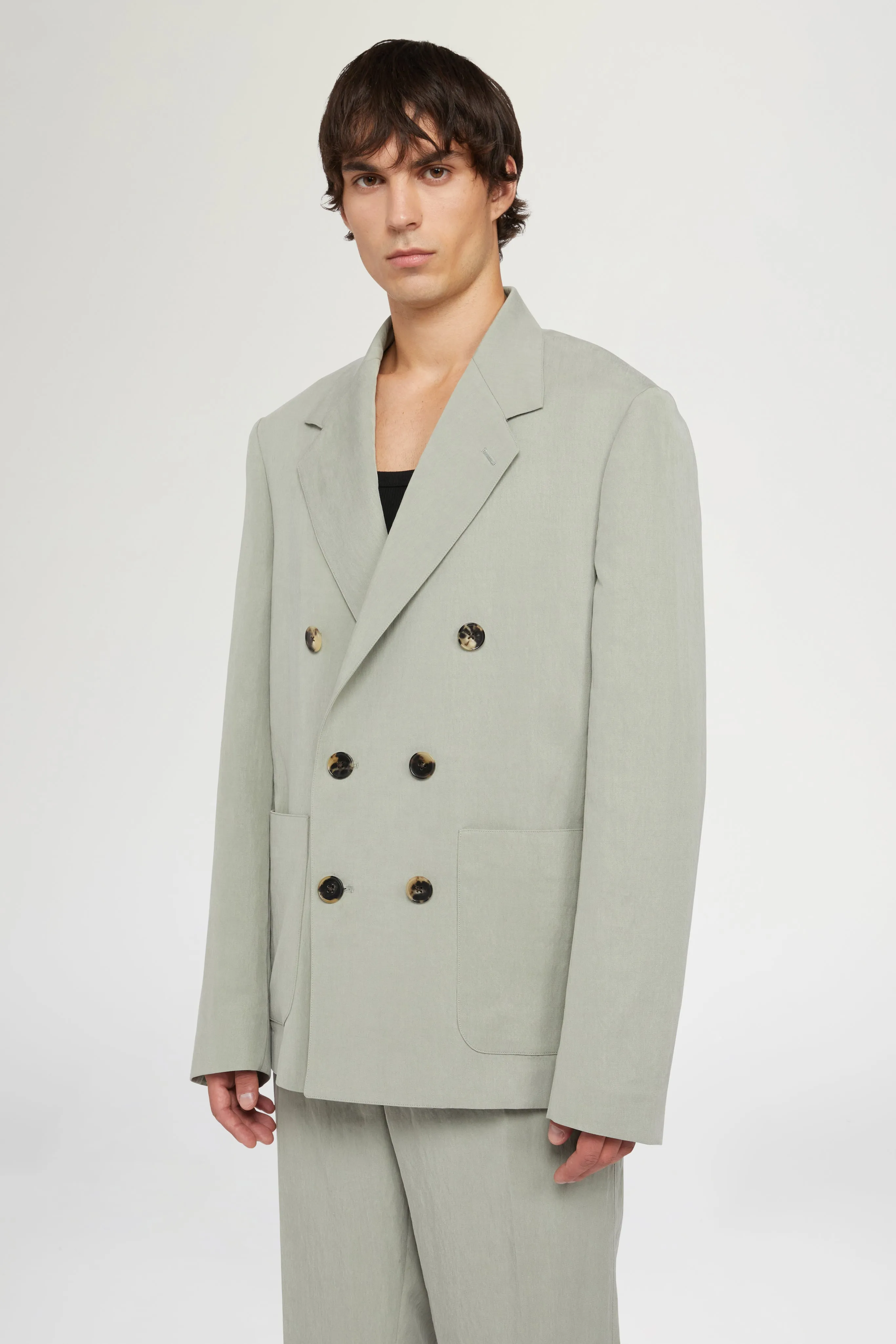 Sage Green Double-Breasted Jacket sold by Antonio Marras product image thumbnail 5