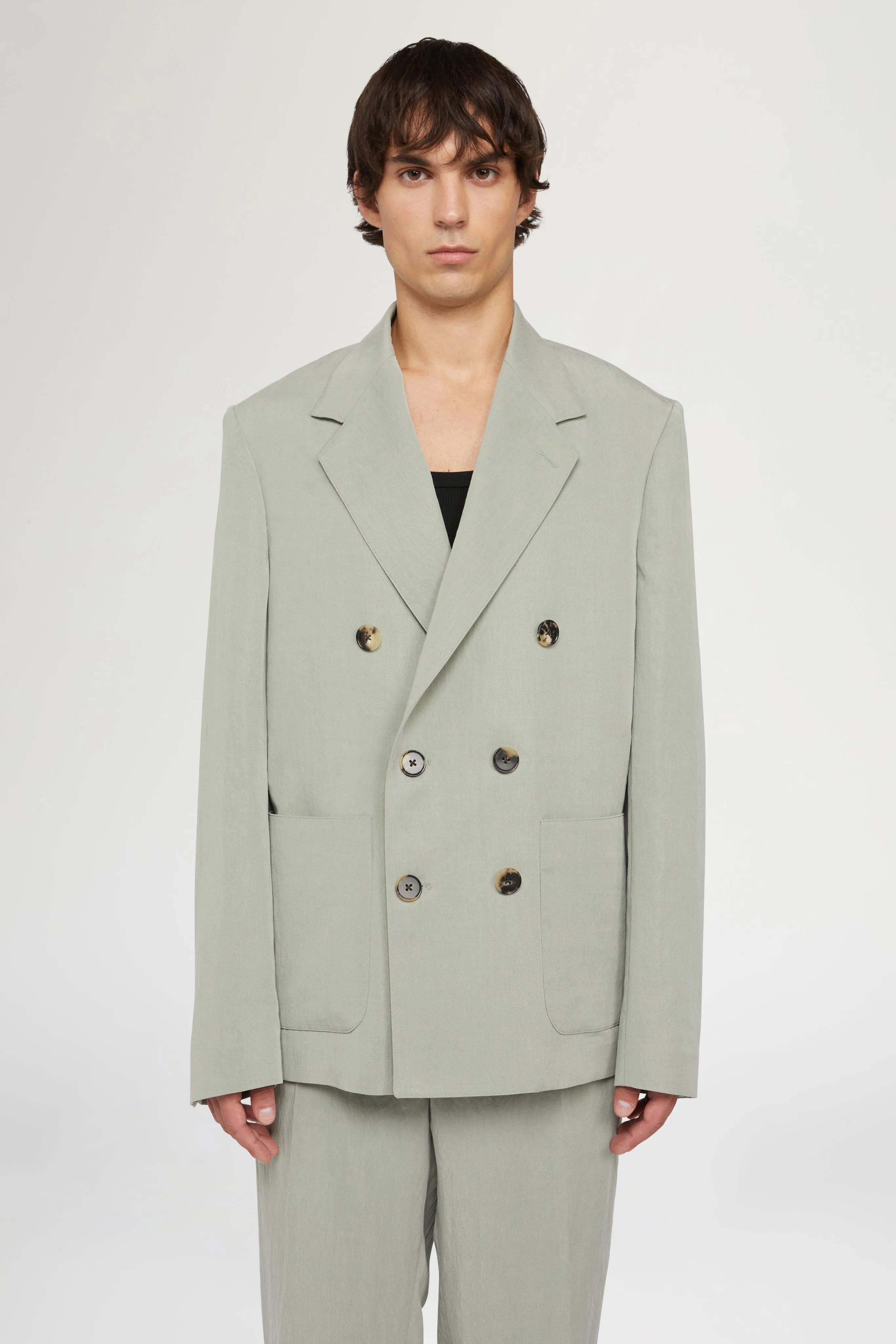 Sage Green Double-Breasted Jacket sold by Antonio Marras product image thumbnail 3