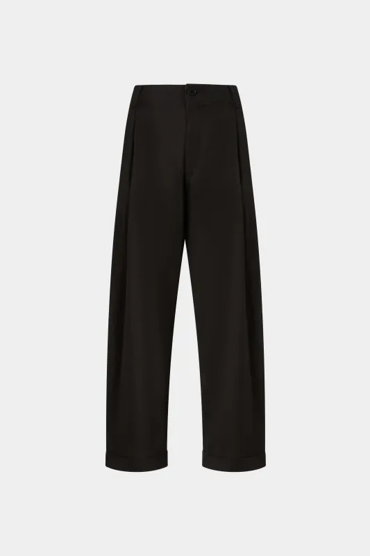 Black Wide-Leg Trousers made by Antonio Marras