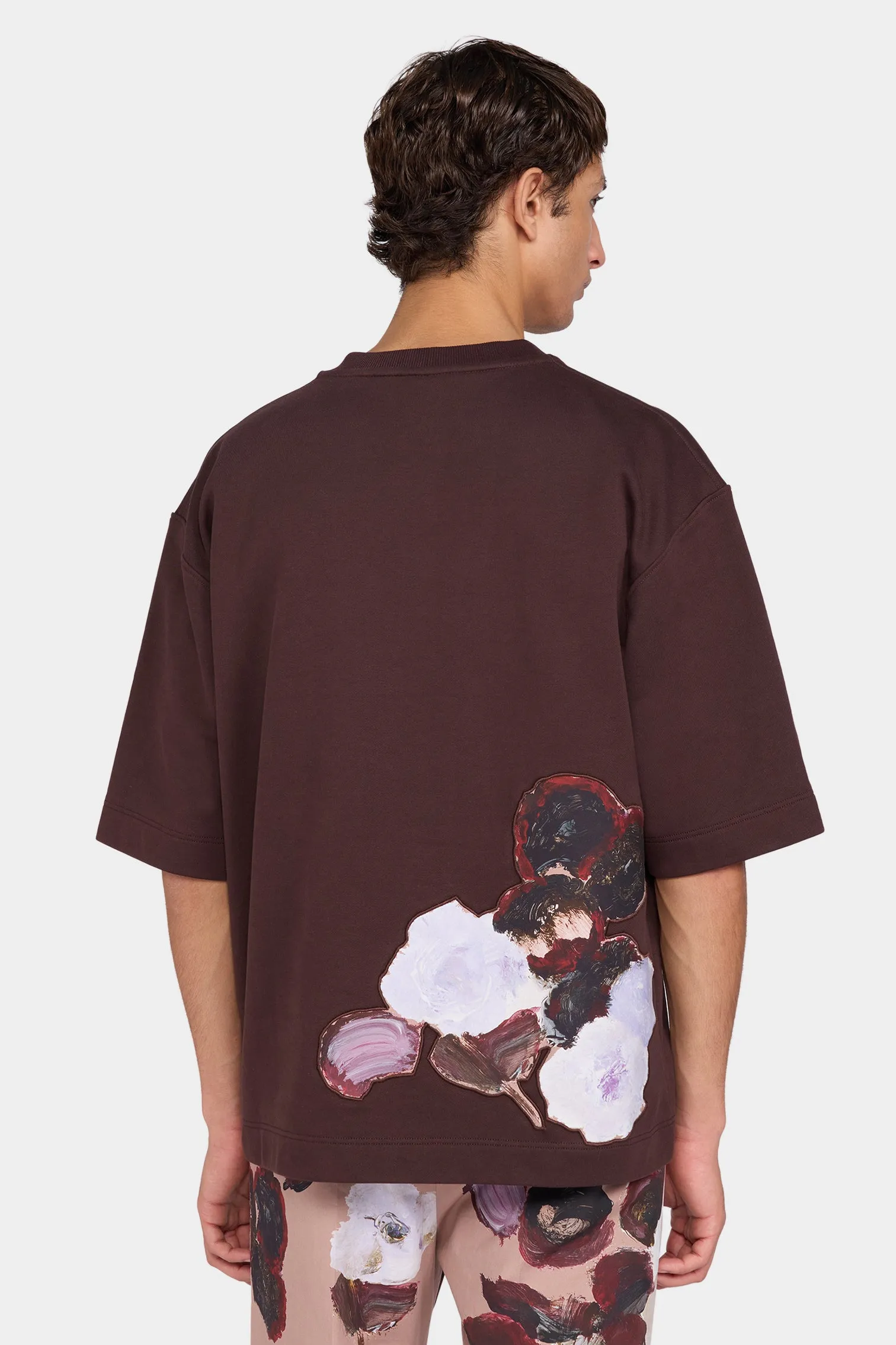 Oversized Brown Floral T-Shirt sold by Antonio Marras product image thumbnail 3