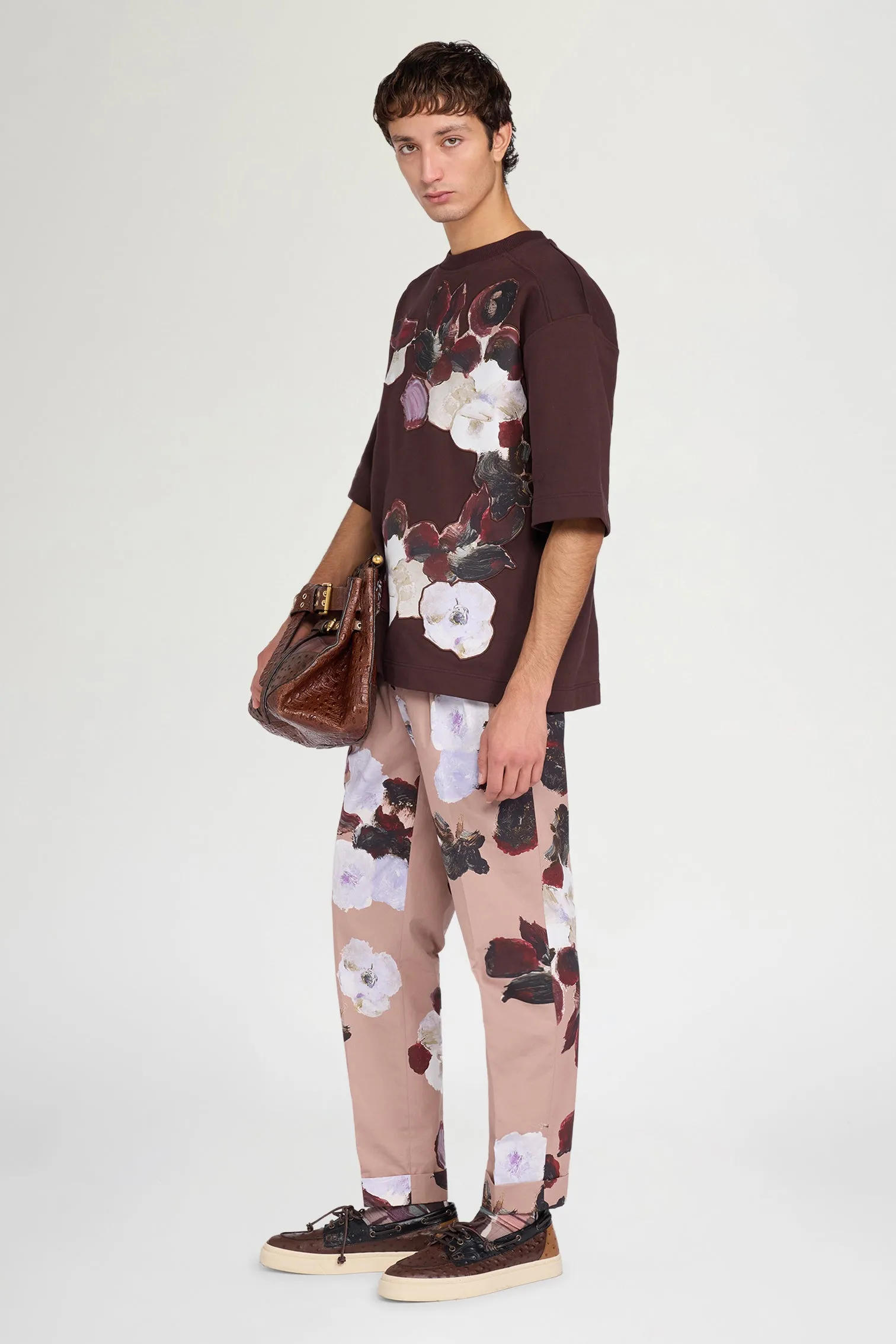 Oversized Brown Floral T-Shirt sold by Antonio Marras product image thumbnail 2