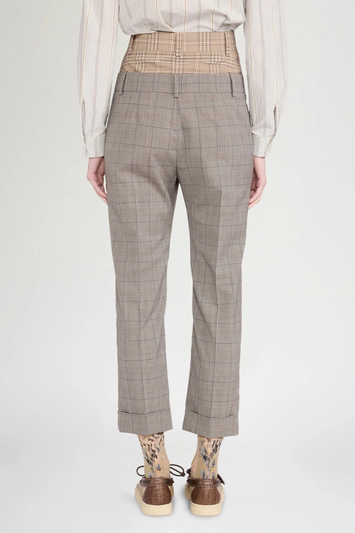 Double-Effect Prince of Wales Pants sold by Antonio Marras product image thumbnail 3