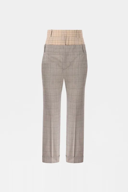 Double-Effect Prince of Wales Pants made by Antonio Marras