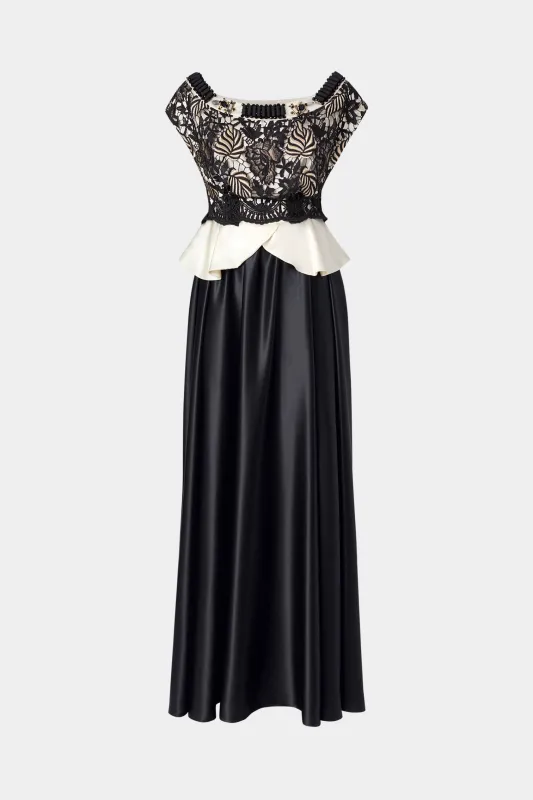 Lace Bodice Silk Dress made by Antonio Marras