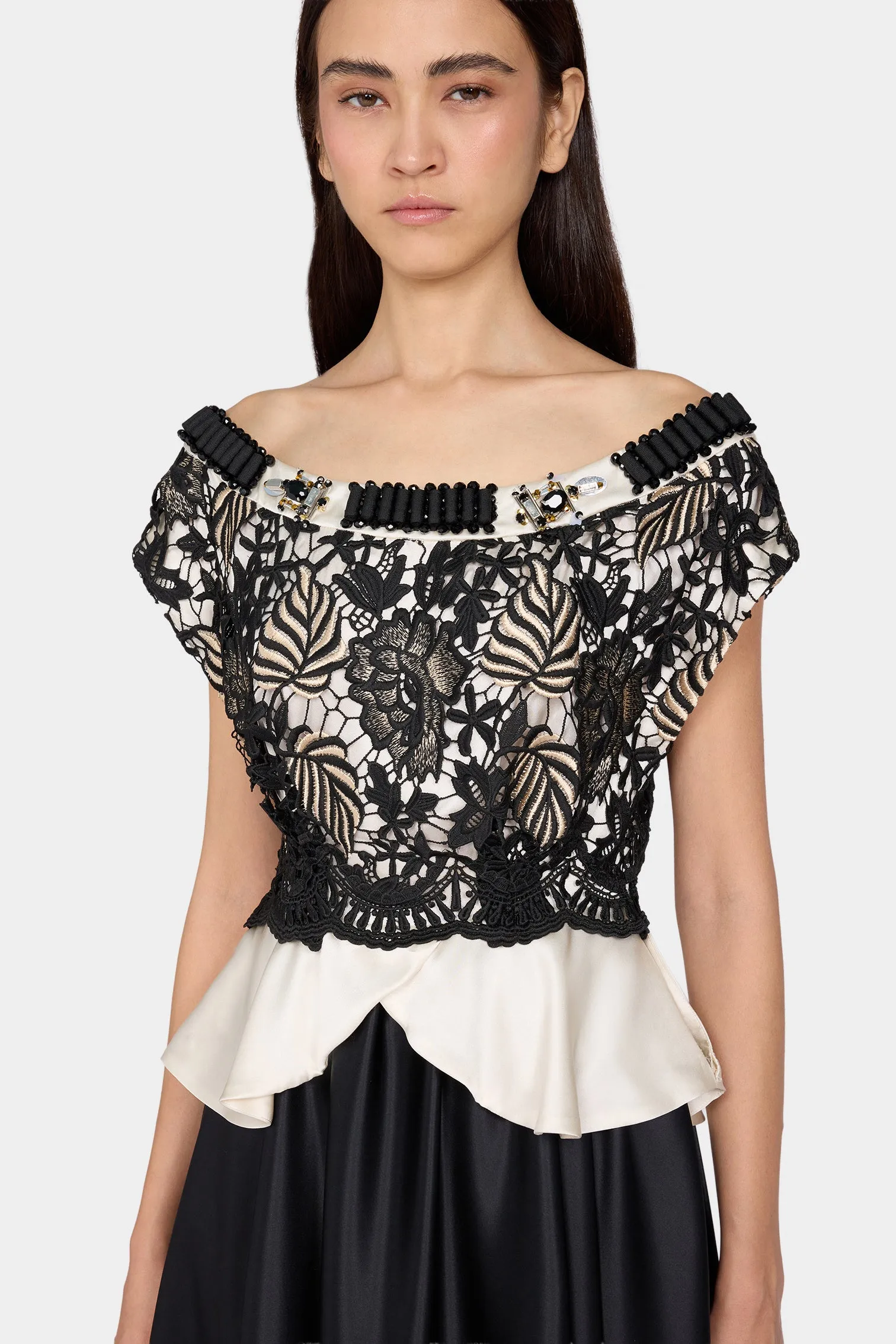 Lace Bodice Silk Dress sold by Antonio Marras product image thumbnail 2