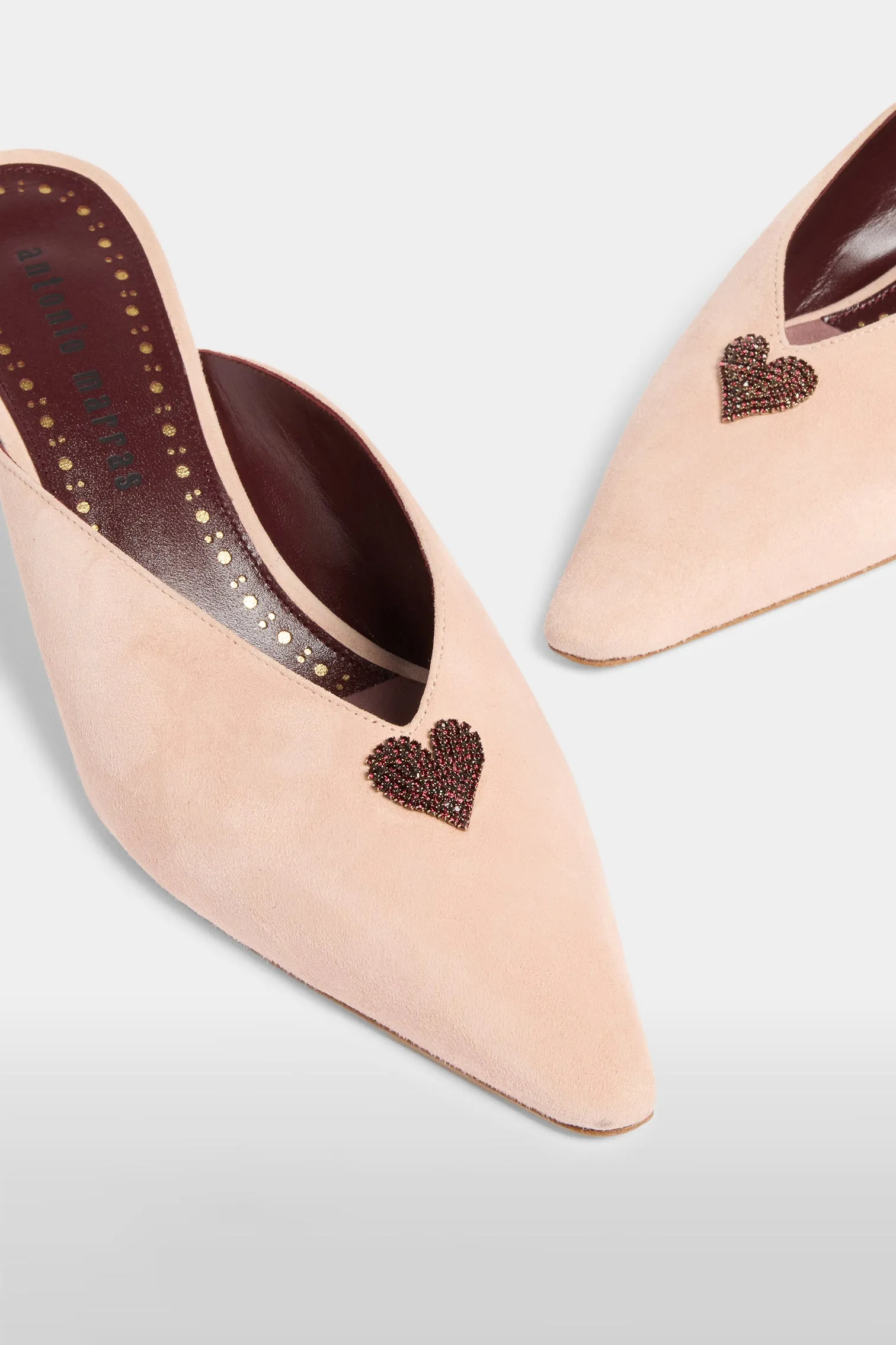 Heeled Suede Heart Mules sold by Antonio Marras product image thumbnail 4