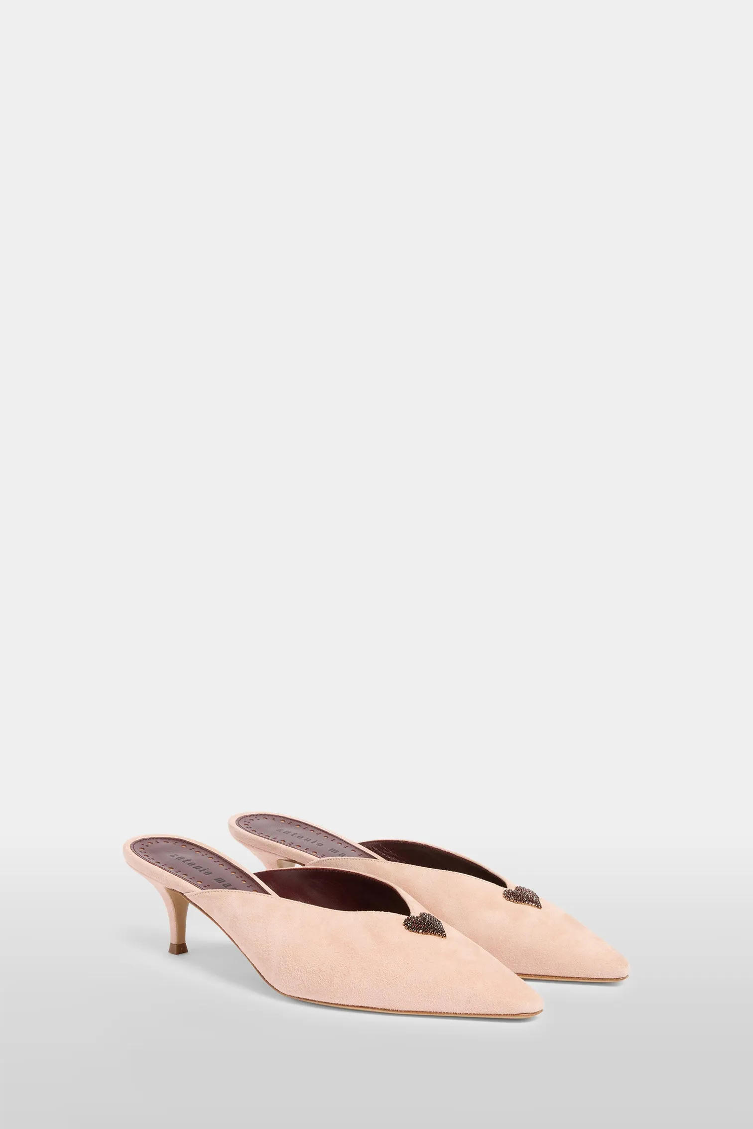 Heeled Suede Heart Mules sold by Antonio Marras product image thumbnail 2