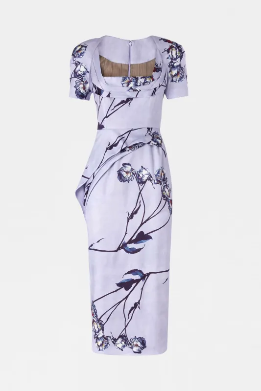 American Neck Rose Print Dress made by Antonio Marras