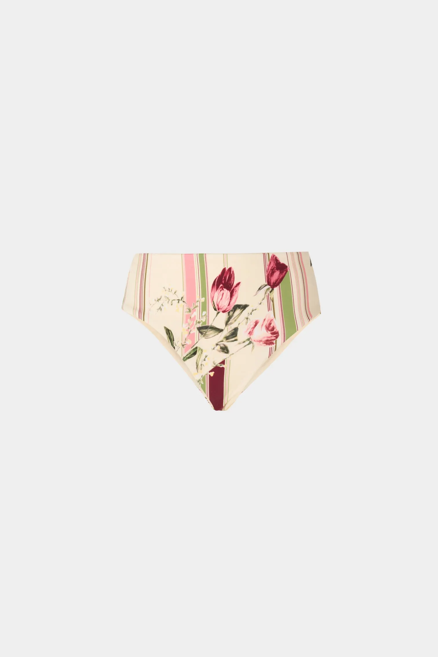Rose and Tulip High-Waist Bikini Bottom sold by Antonio Marras