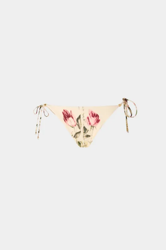 Rose and Tulip Tie-Side Bikini Bottom made by Antonio Marras
