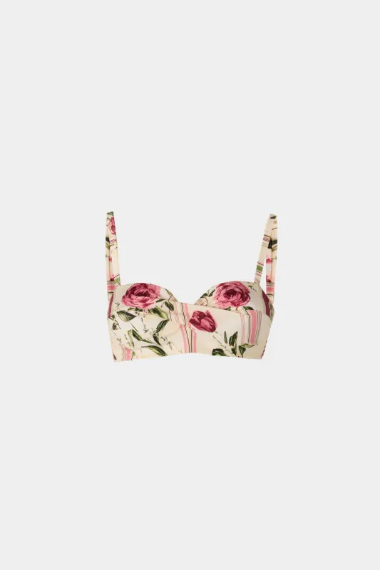 Rose & Tulip Bandeau Top made by Antonio Marras