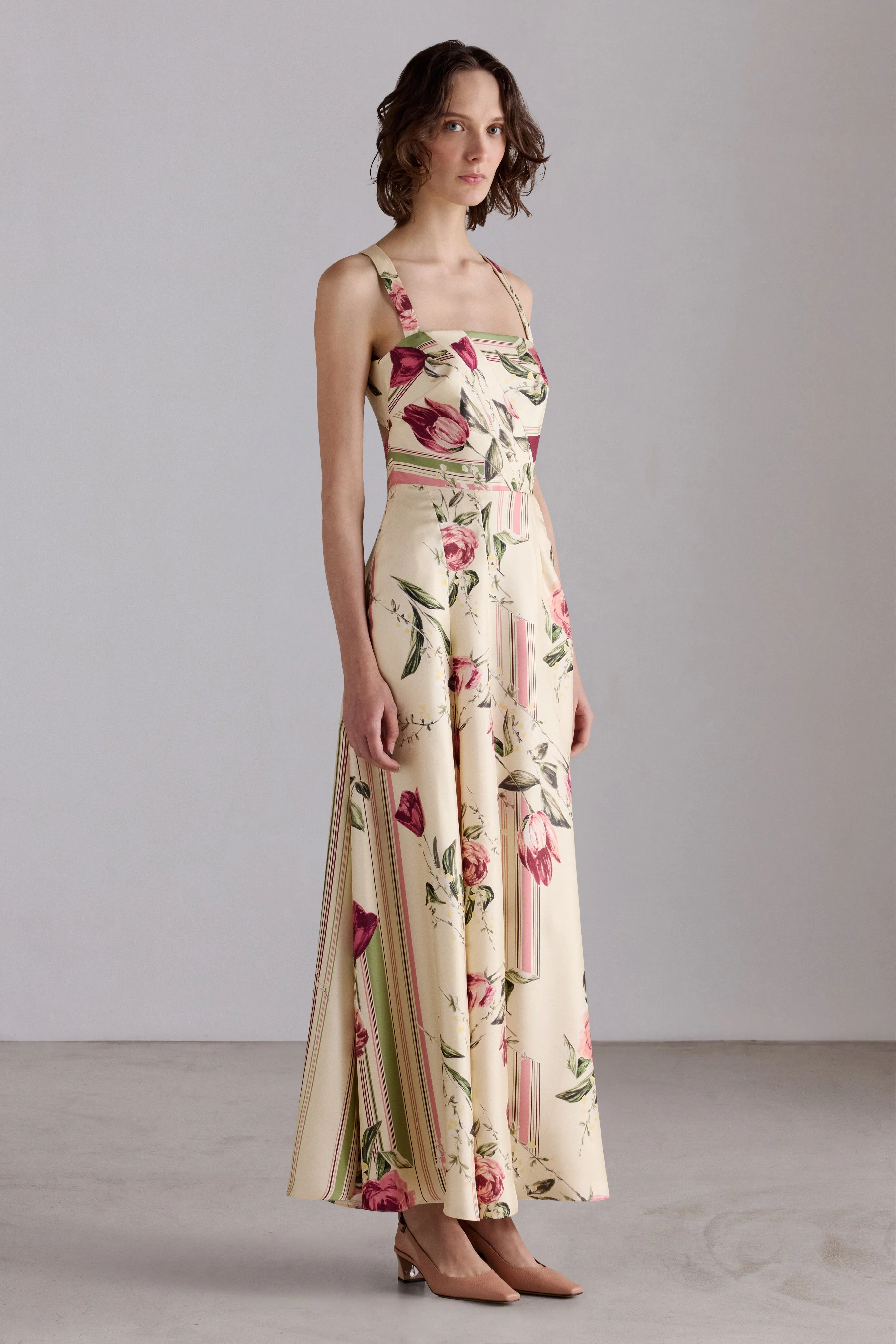 Rose and Tulip Silk Dress sold by Antonio Marras product image thumbnail 2