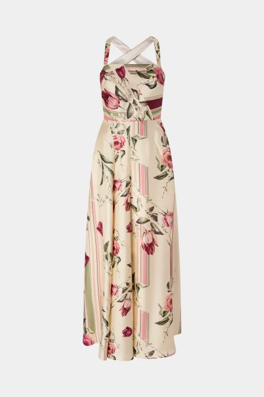 Rose and Tulip Silk Dress made by Antonio Marras