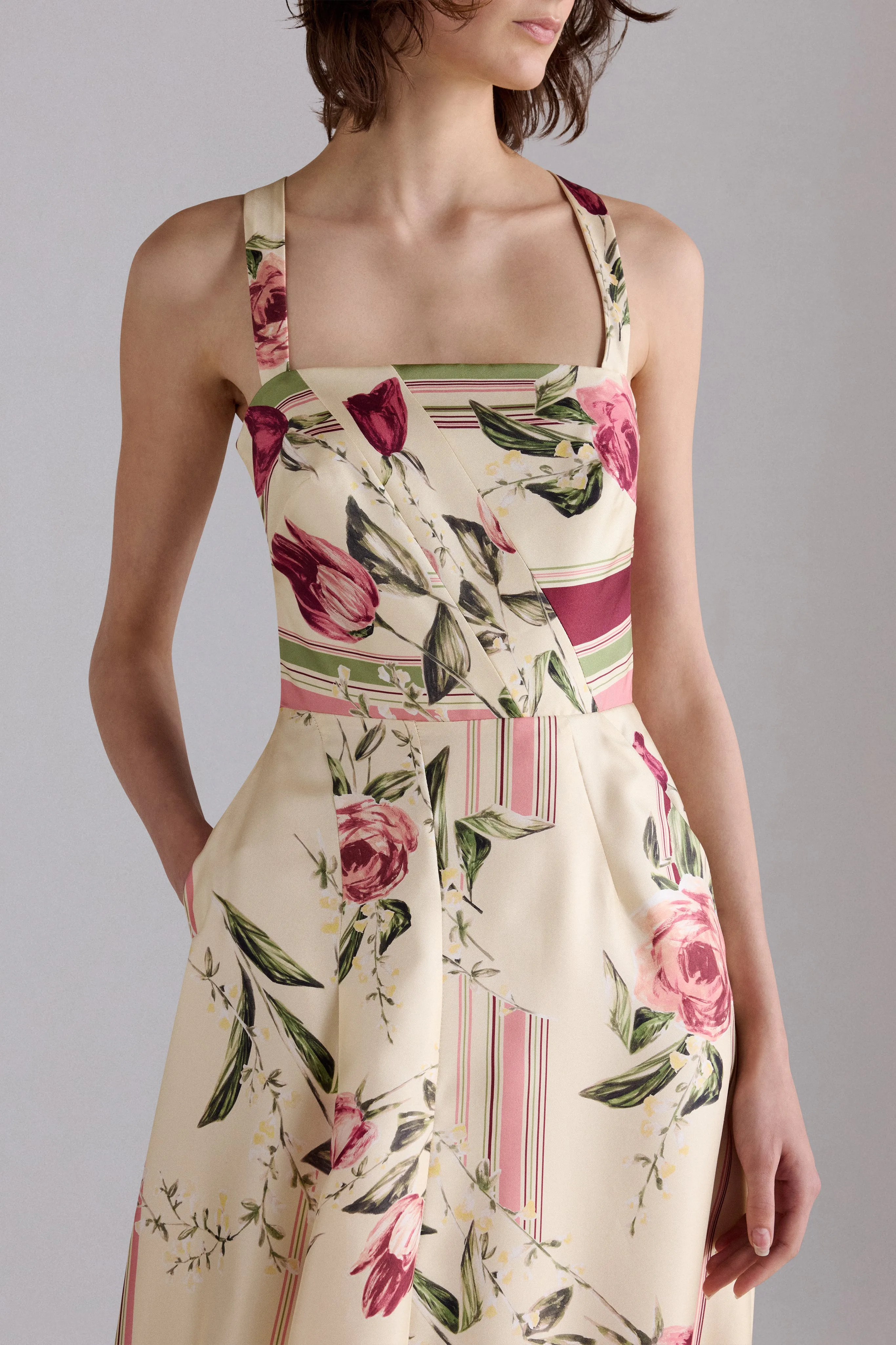 Rose and Tulip Silk Dress sold by Antonio Marras product image thumbnail 4