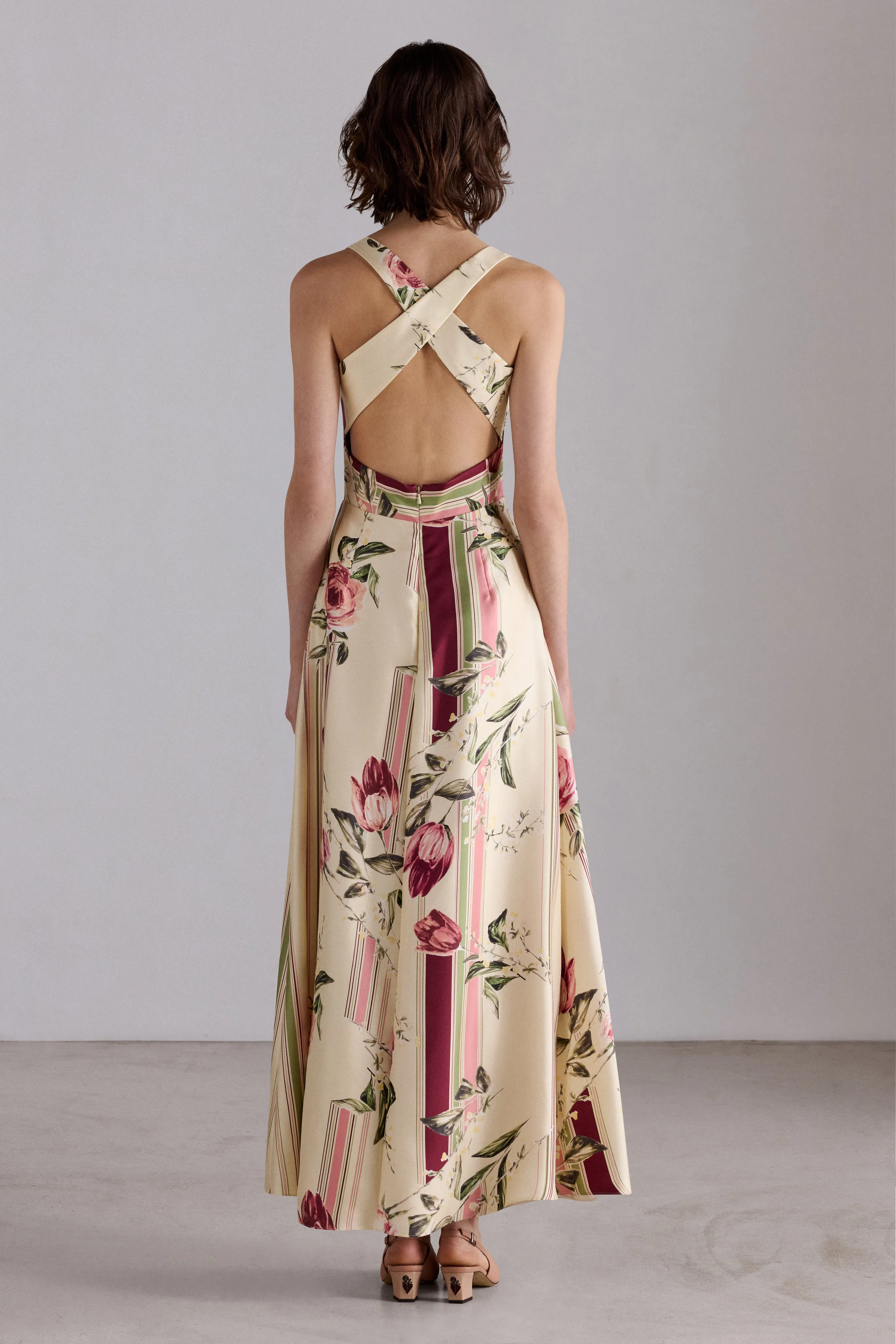 Rose and Tulip Silk Dress sold by Antonio Marras product image thumbnail 3