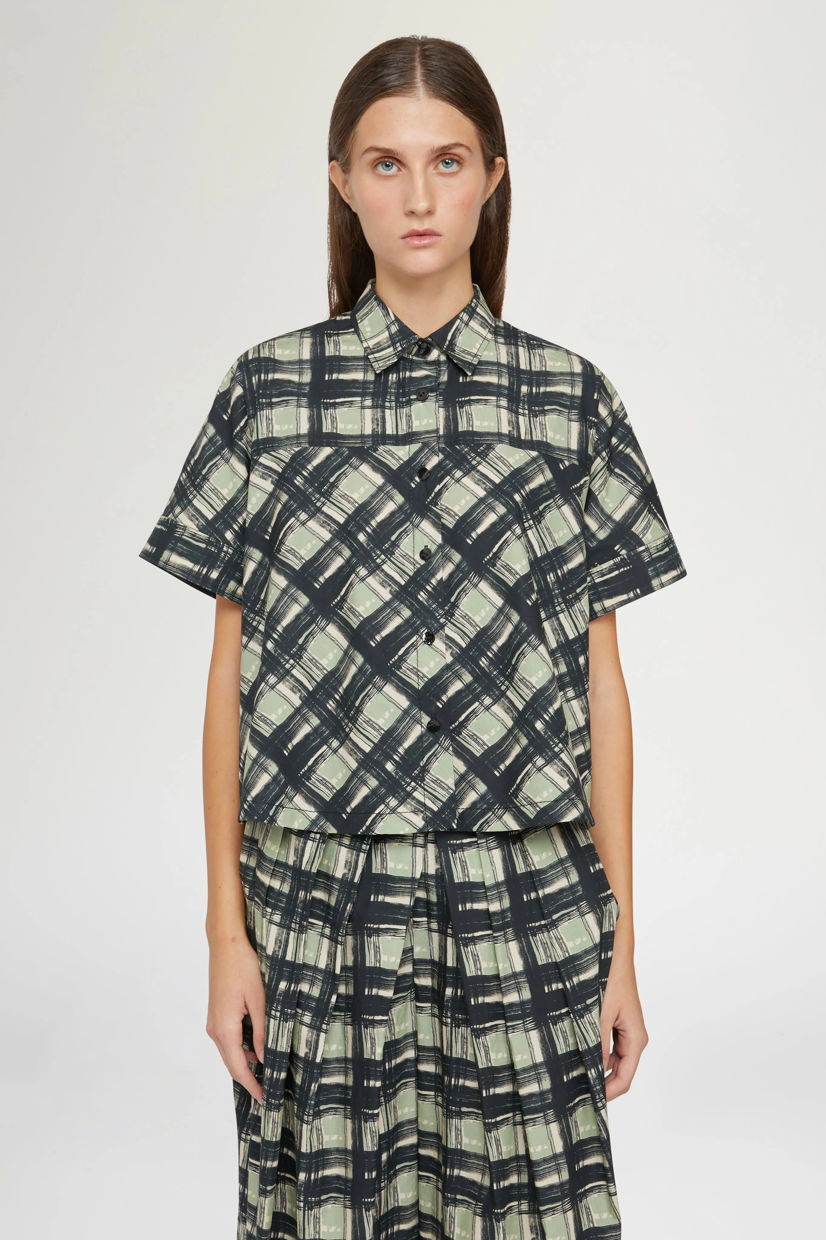 Short-Sleeved Check Shirt sold by Antonio Marras product image thumbnail 3