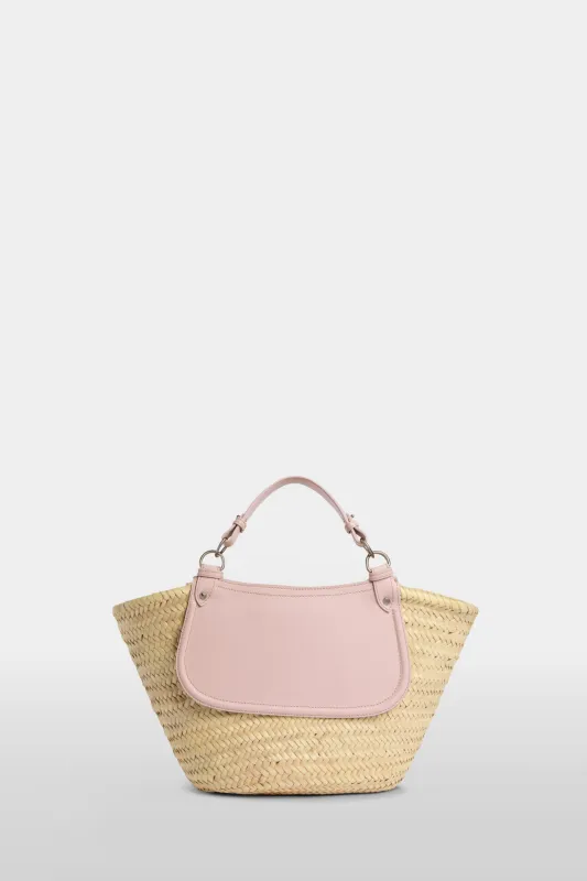 Pink Large Straw Bag made by Antonio Marras