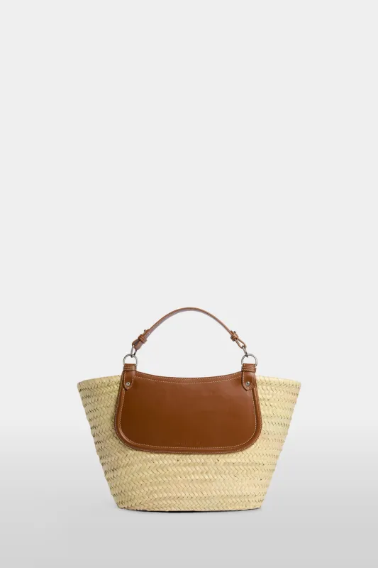 Brown Large Straw Bag made by Antonio Marras
