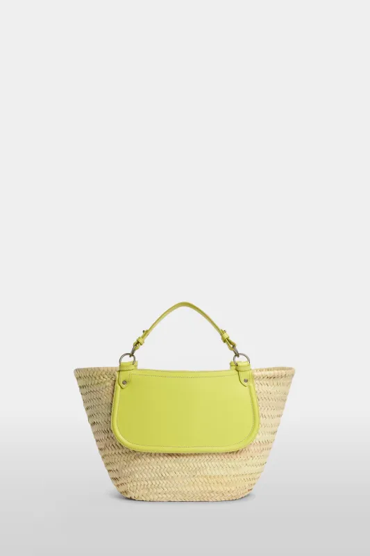Yellow Large Straw Bag made by Antonio Marras