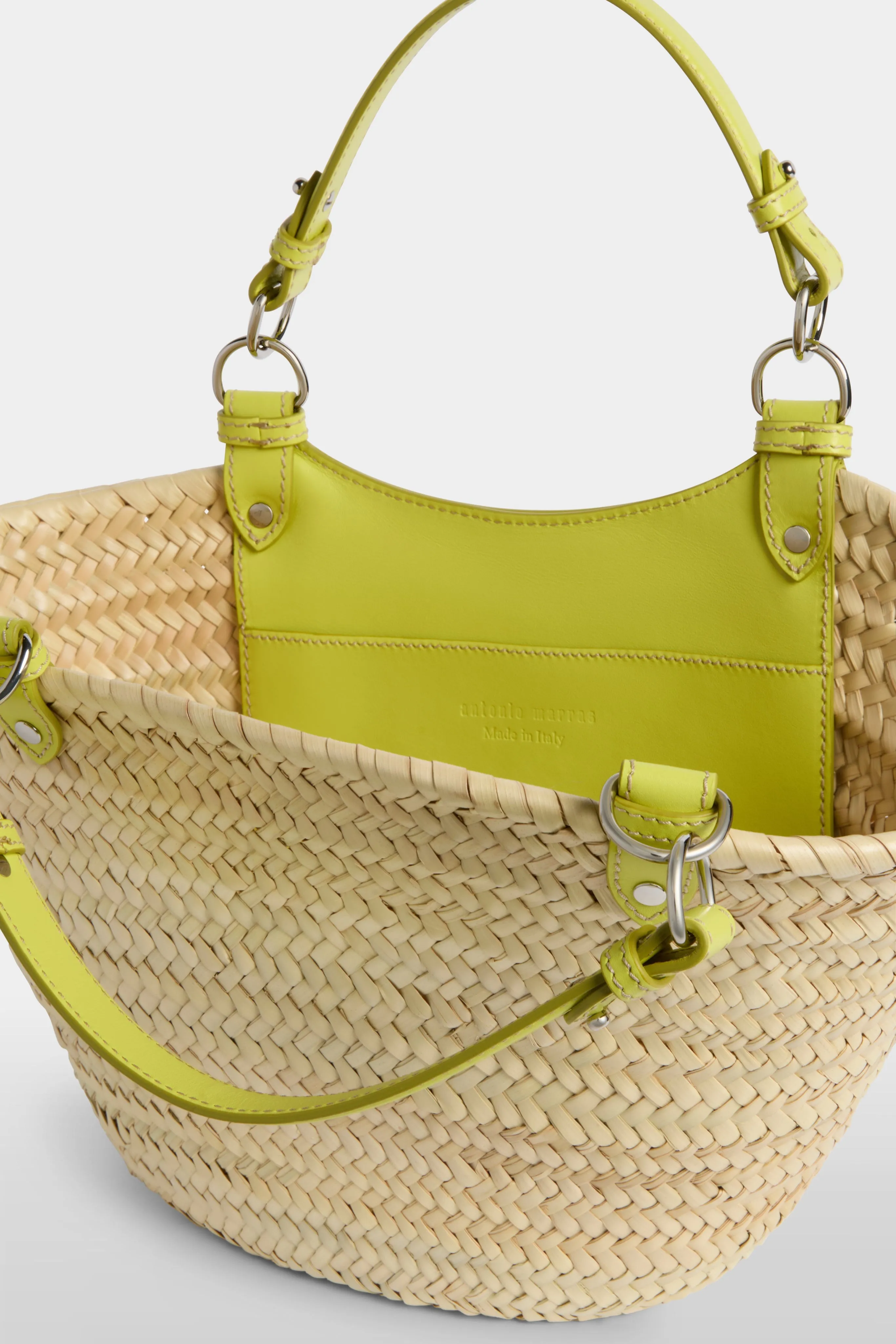 Yellow Medium Straw Bag sold by Antonio Marras product image thumbnail 4