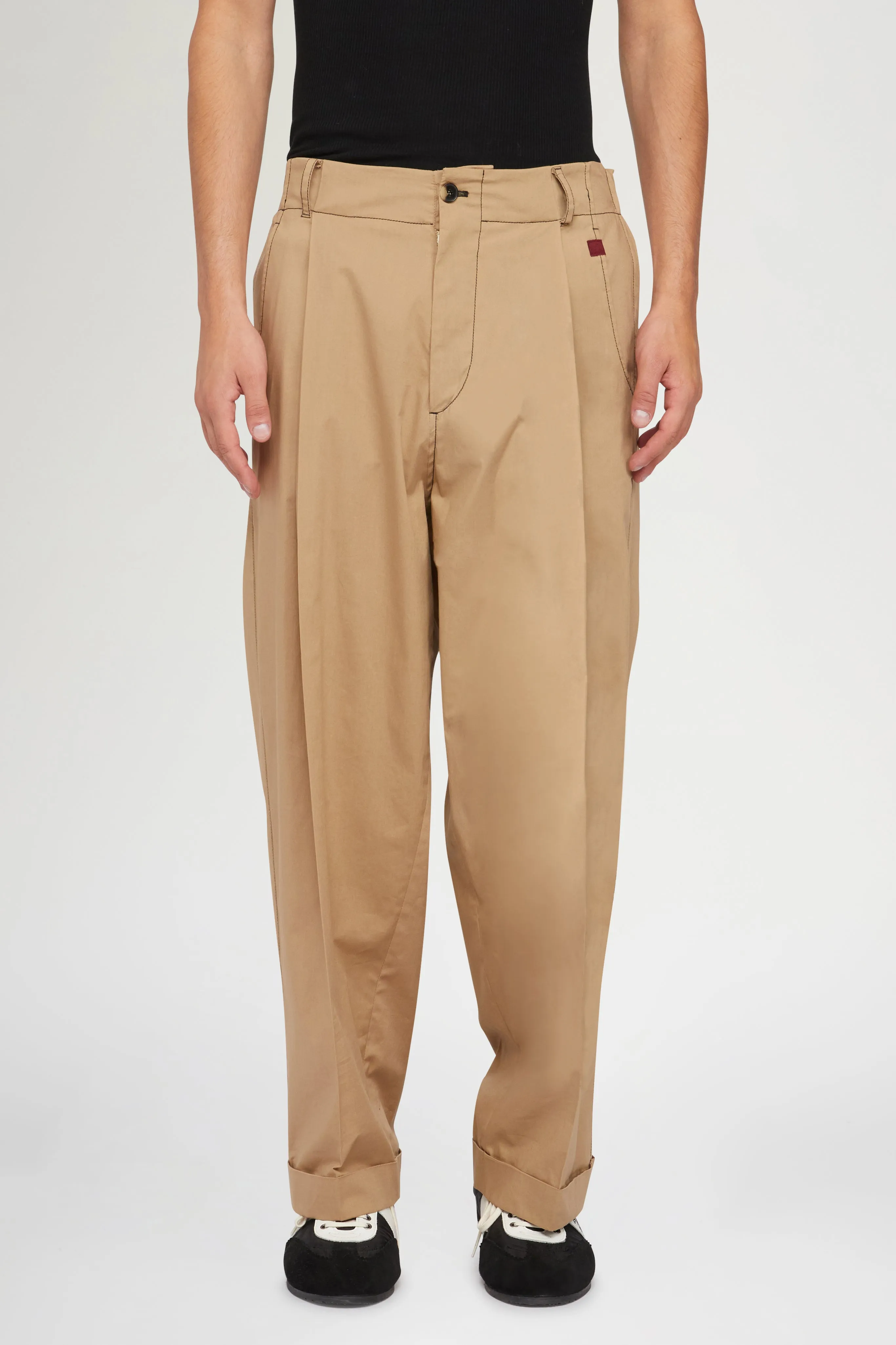 Beige Cotton Trousers sold by Antonio Marras product image thumbnail 3