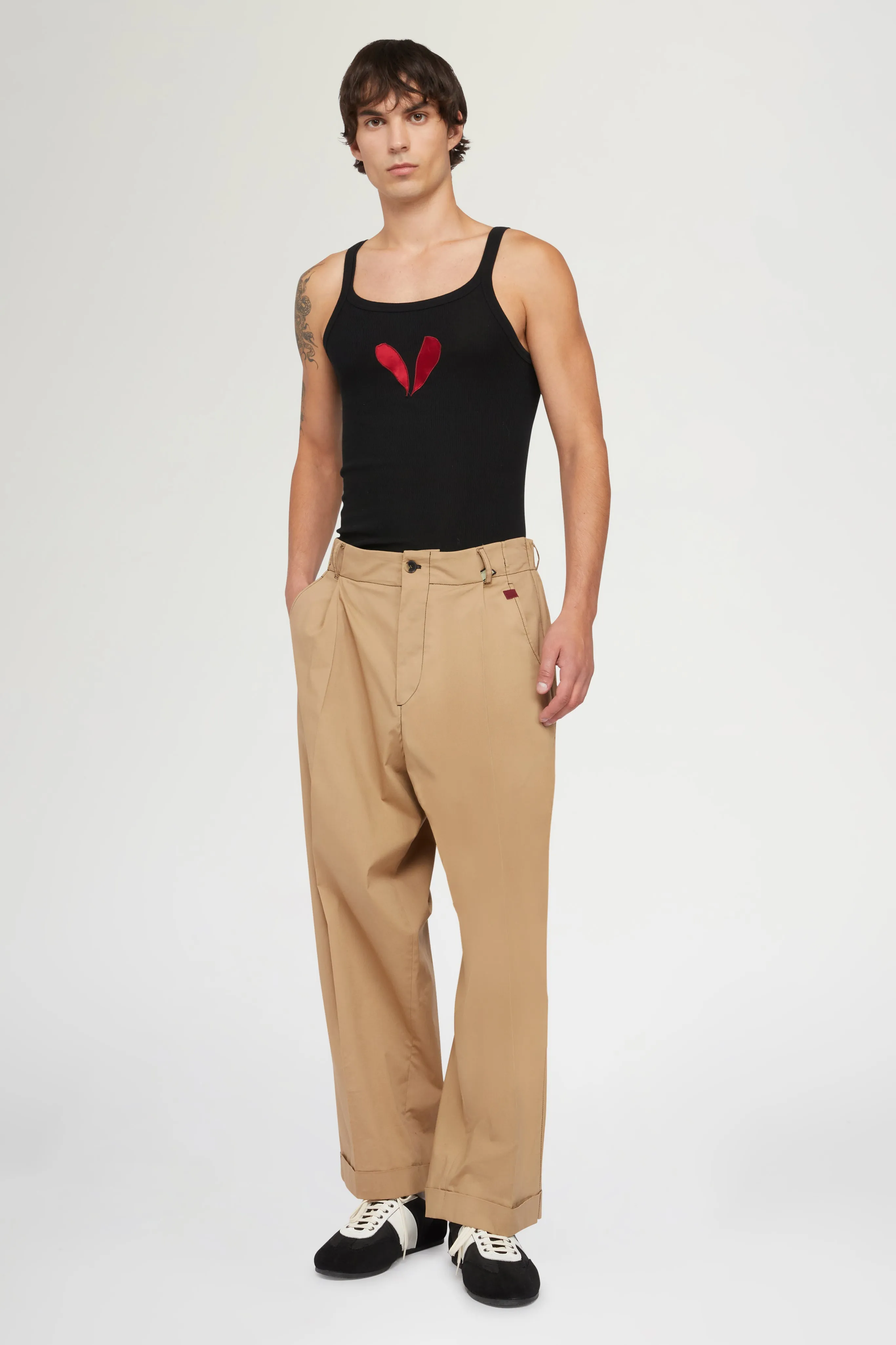 Beige Cotton Trousers sold by Antonio Marras product image thumbnail 2