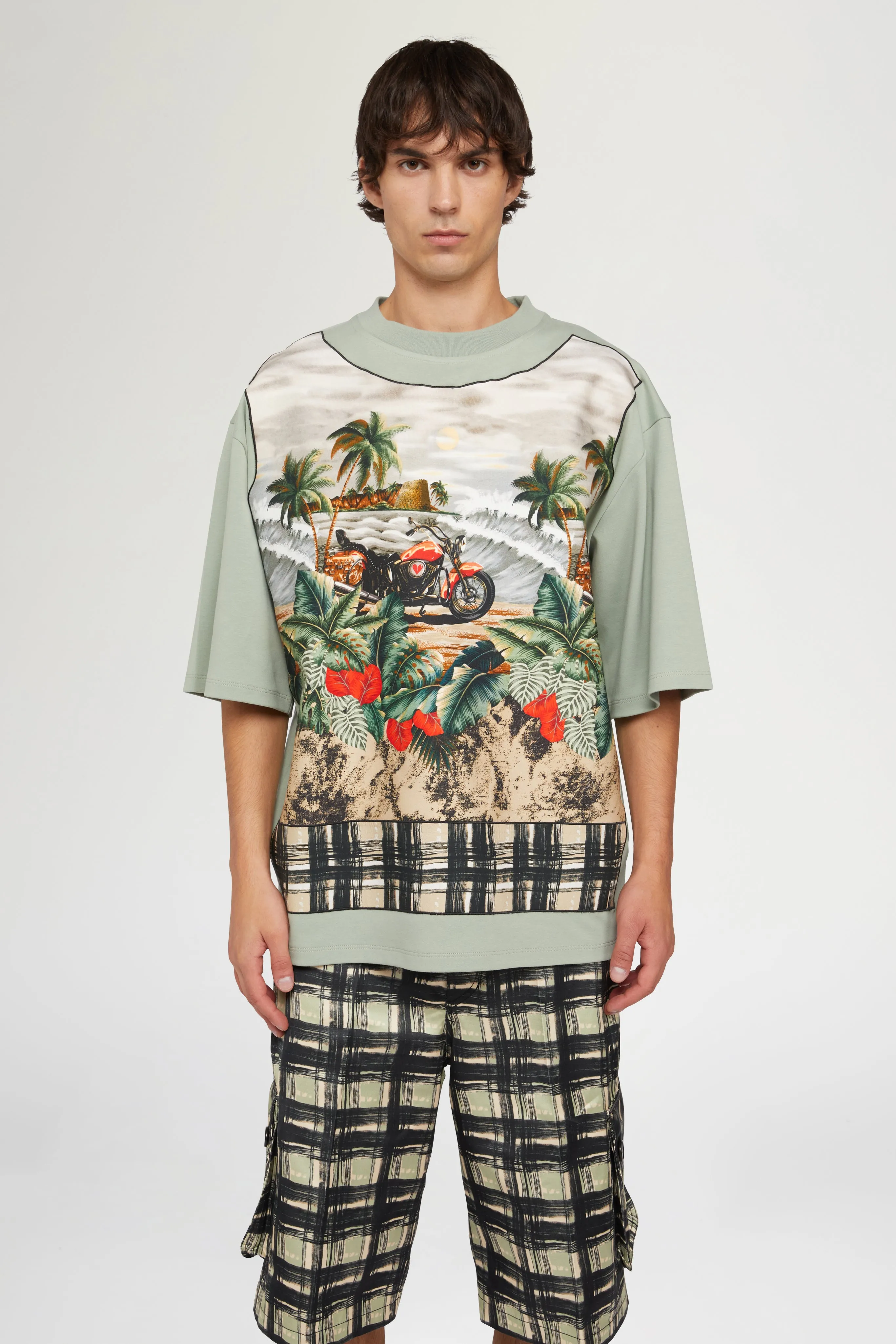 Green Cotton T-shirt sold by Antonio Marras product image thumbnail 3