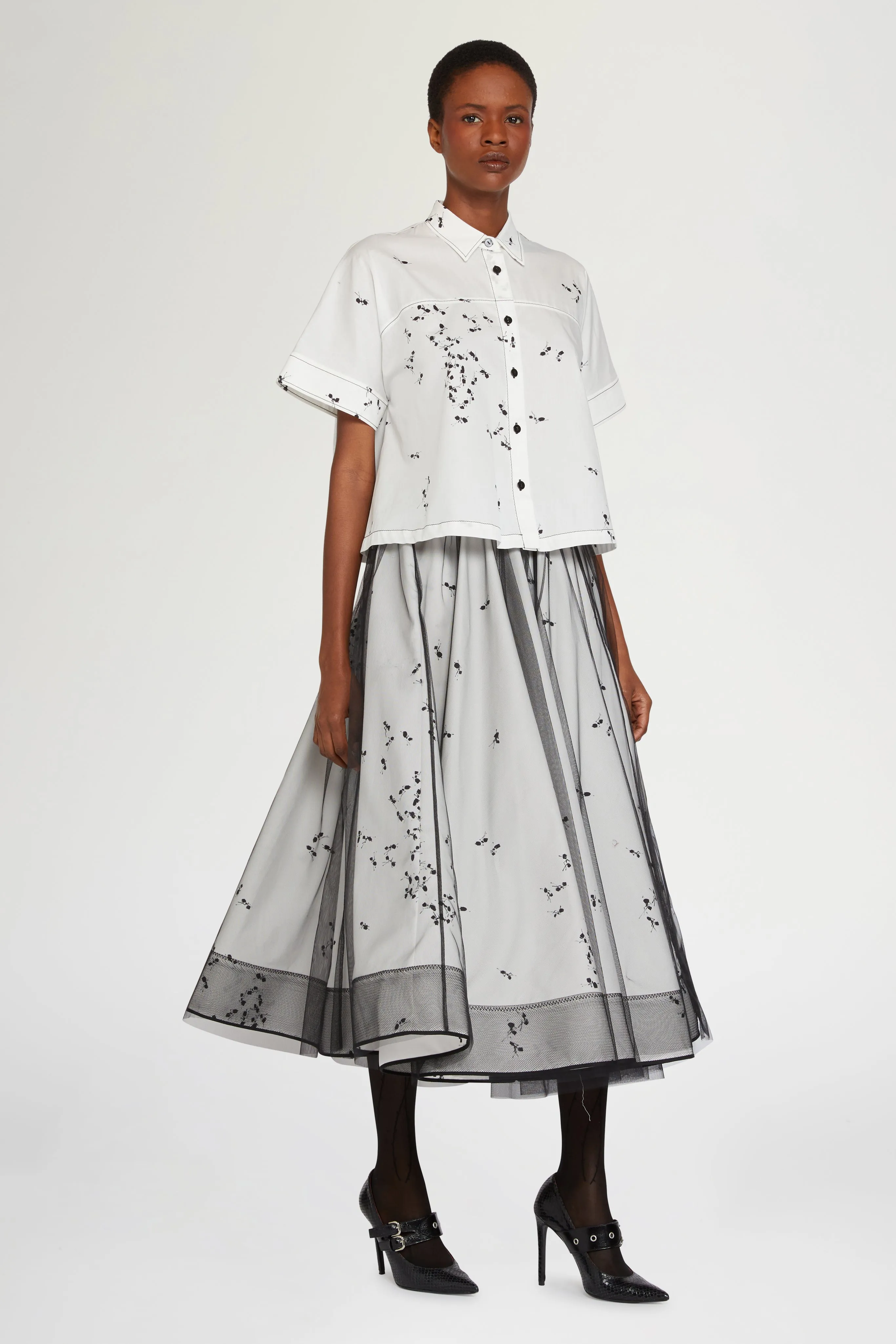 Cropped Shirt Ant Print sold by Antonio Marras product image thumbnail 2