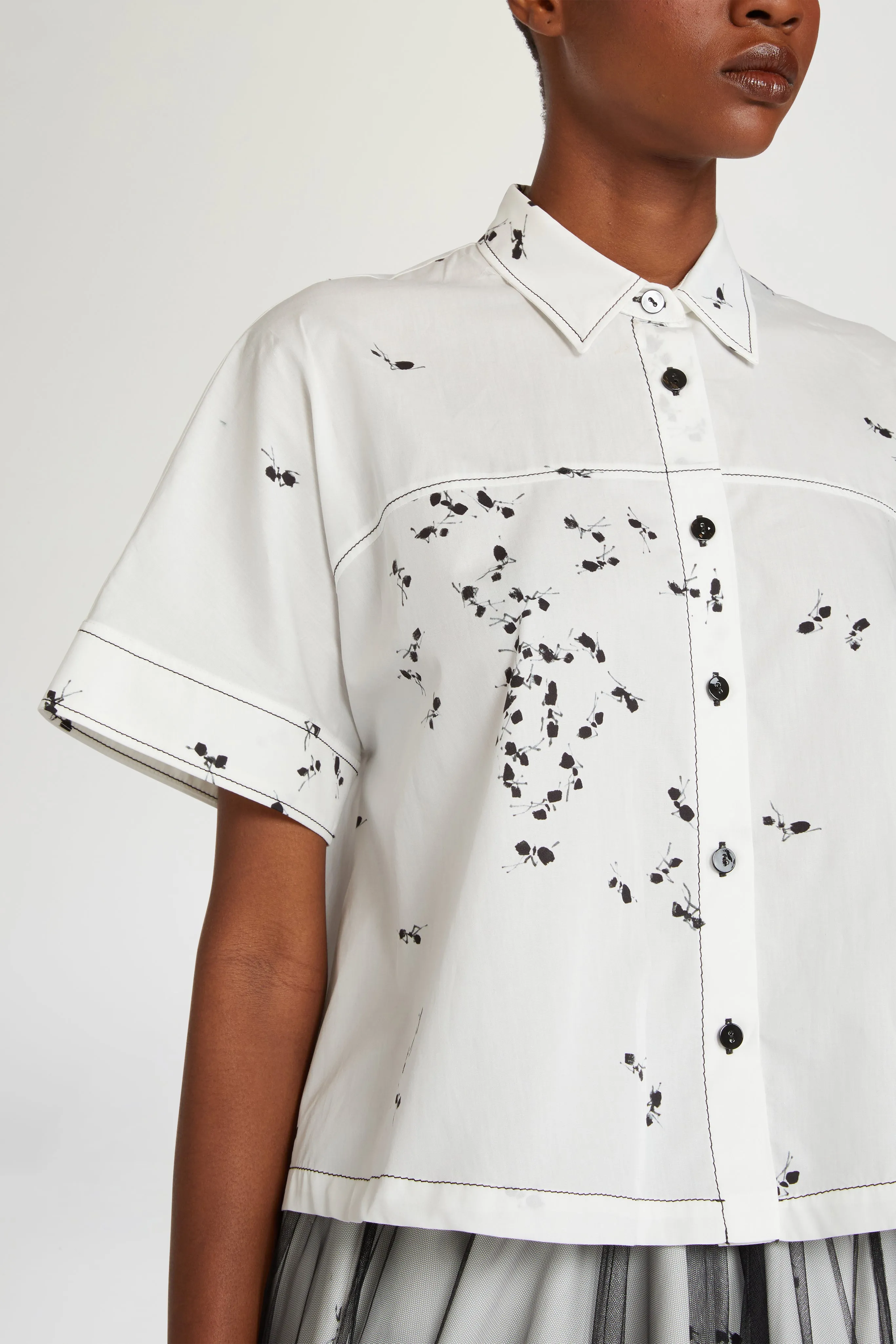 Cropped Shirt Ant Print sold by Antonio Marras product image thumbnail 4