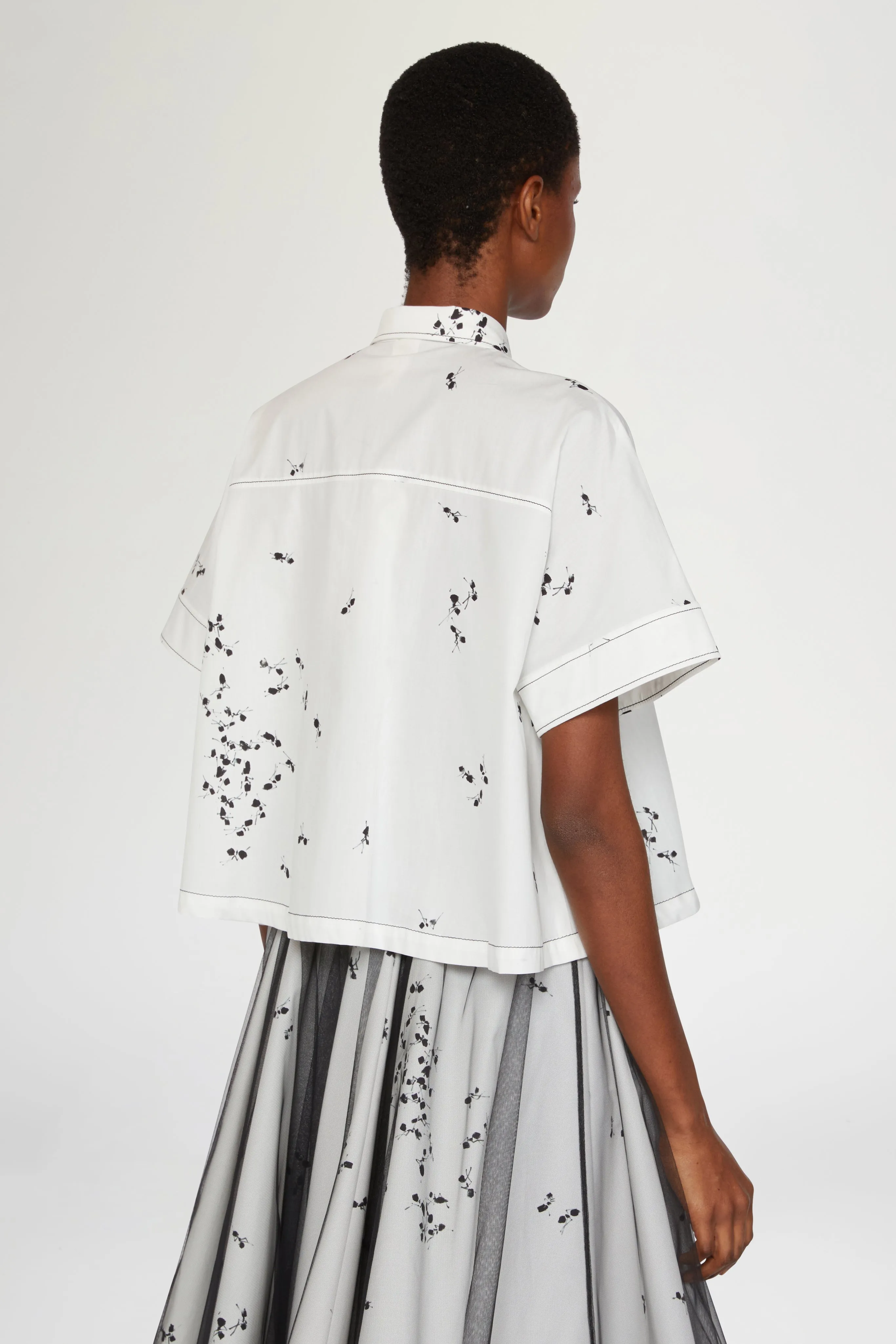Cropped Shirt Ant Print sold by Antonio Marras product image thumbnail 3
