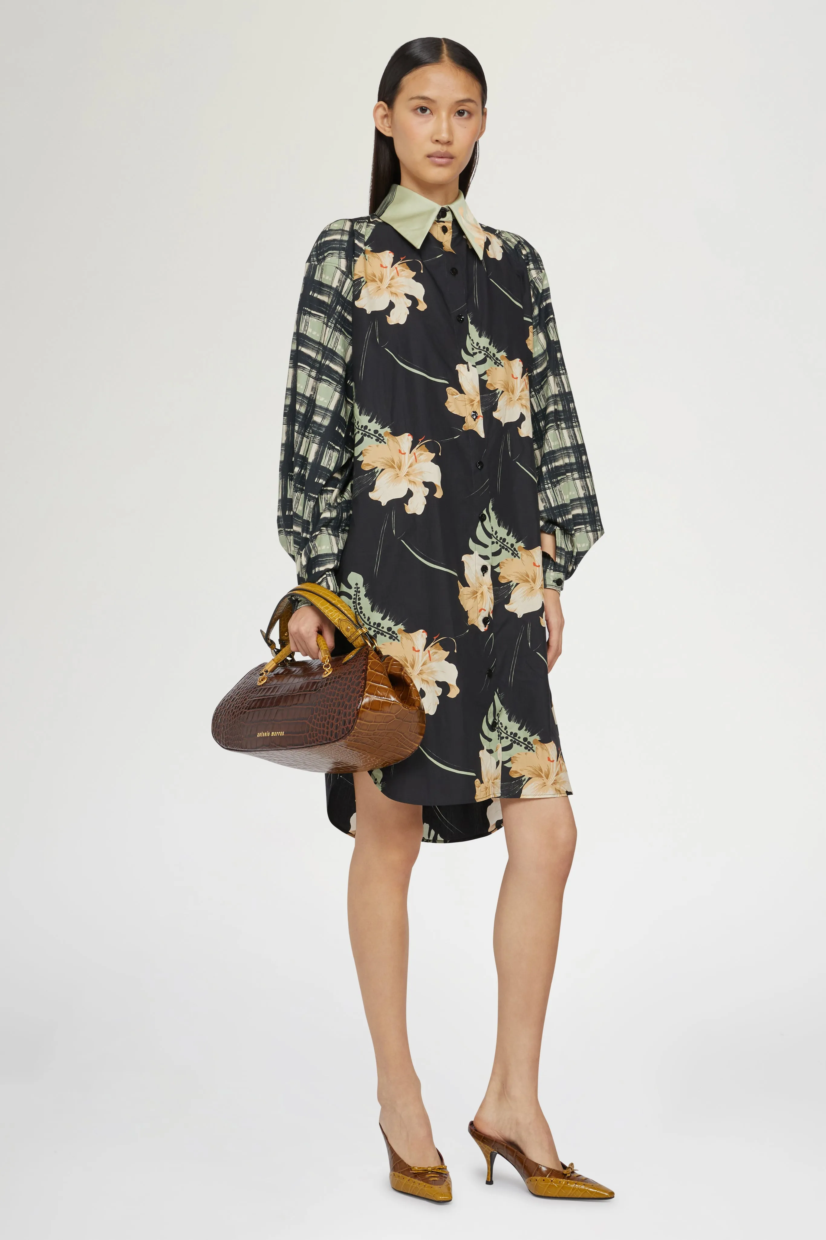 Shirtdress Ibiscus Print sold by Antonio Marras product image thumbnail 2