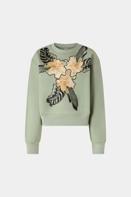 Sweatshirt Ibiscus Patchworks made by Antonio Marras