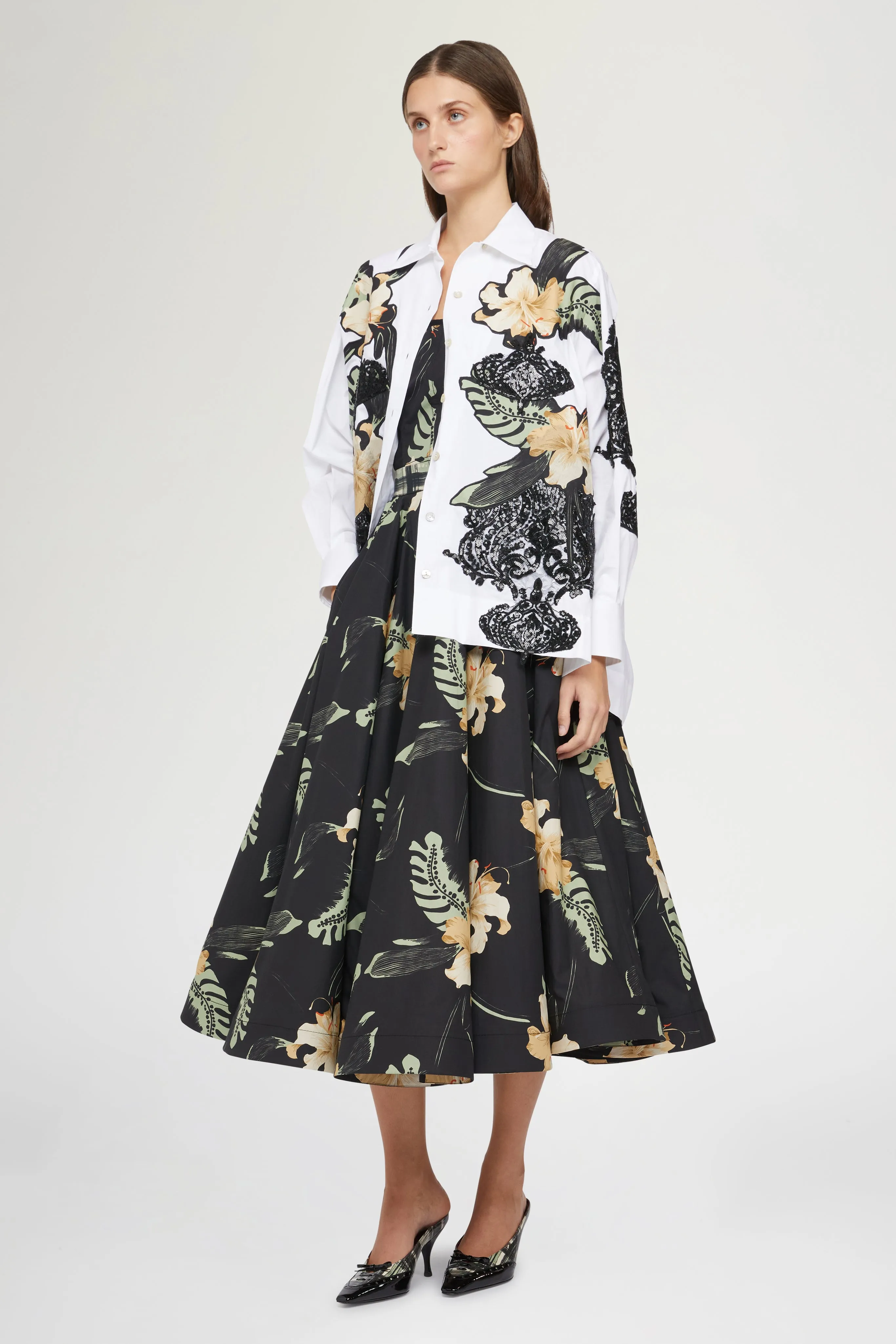 White Shirt Ibiscus Patchworks sold by Antonio Marras product image thumbnail 2