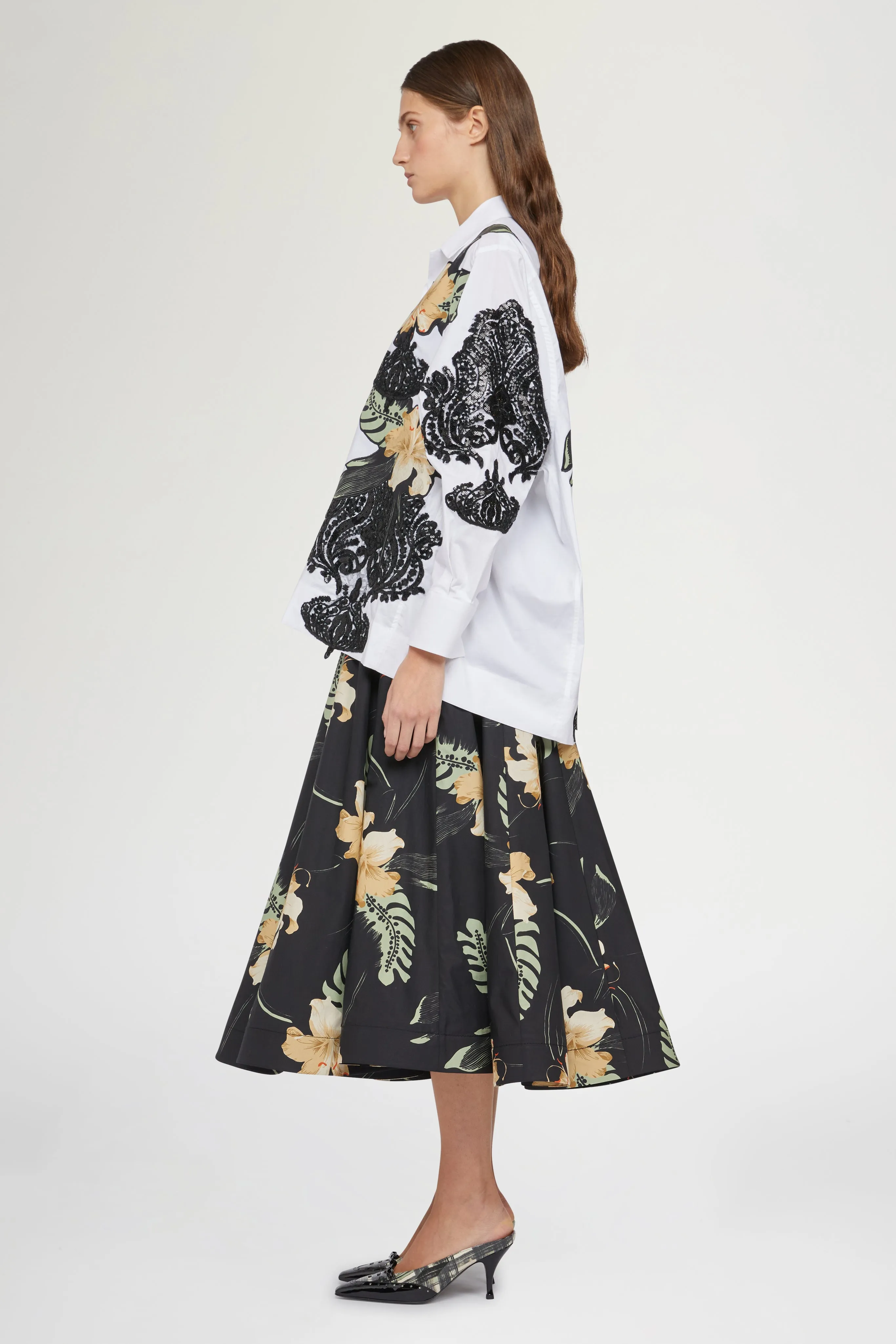 White Shirt Ibiscus Patchworks sold by Antonio Marras product image thumbnail 4