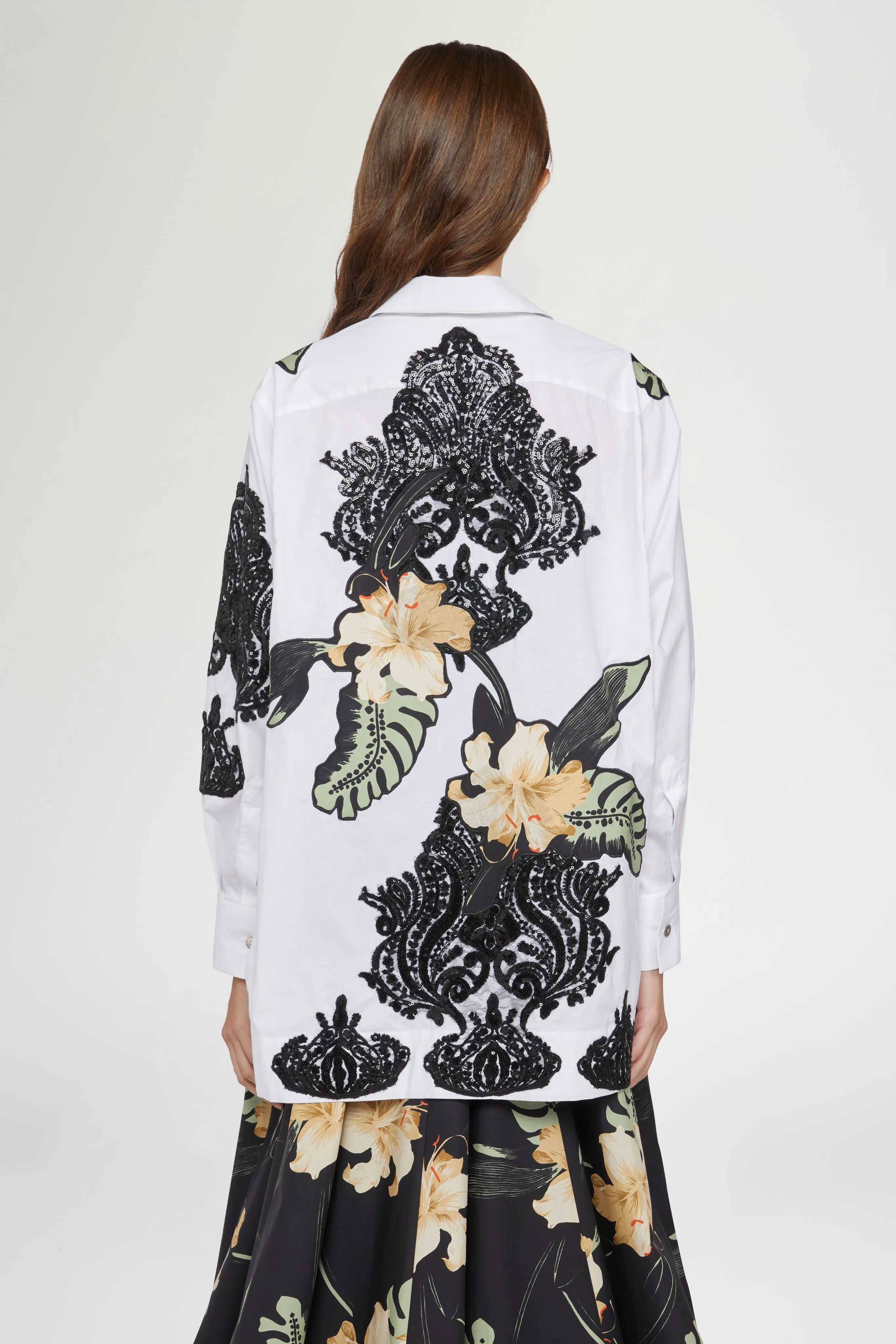 White Shirt Ibiscus Patchworks sold by Antonio Marras product image thumbnail 5