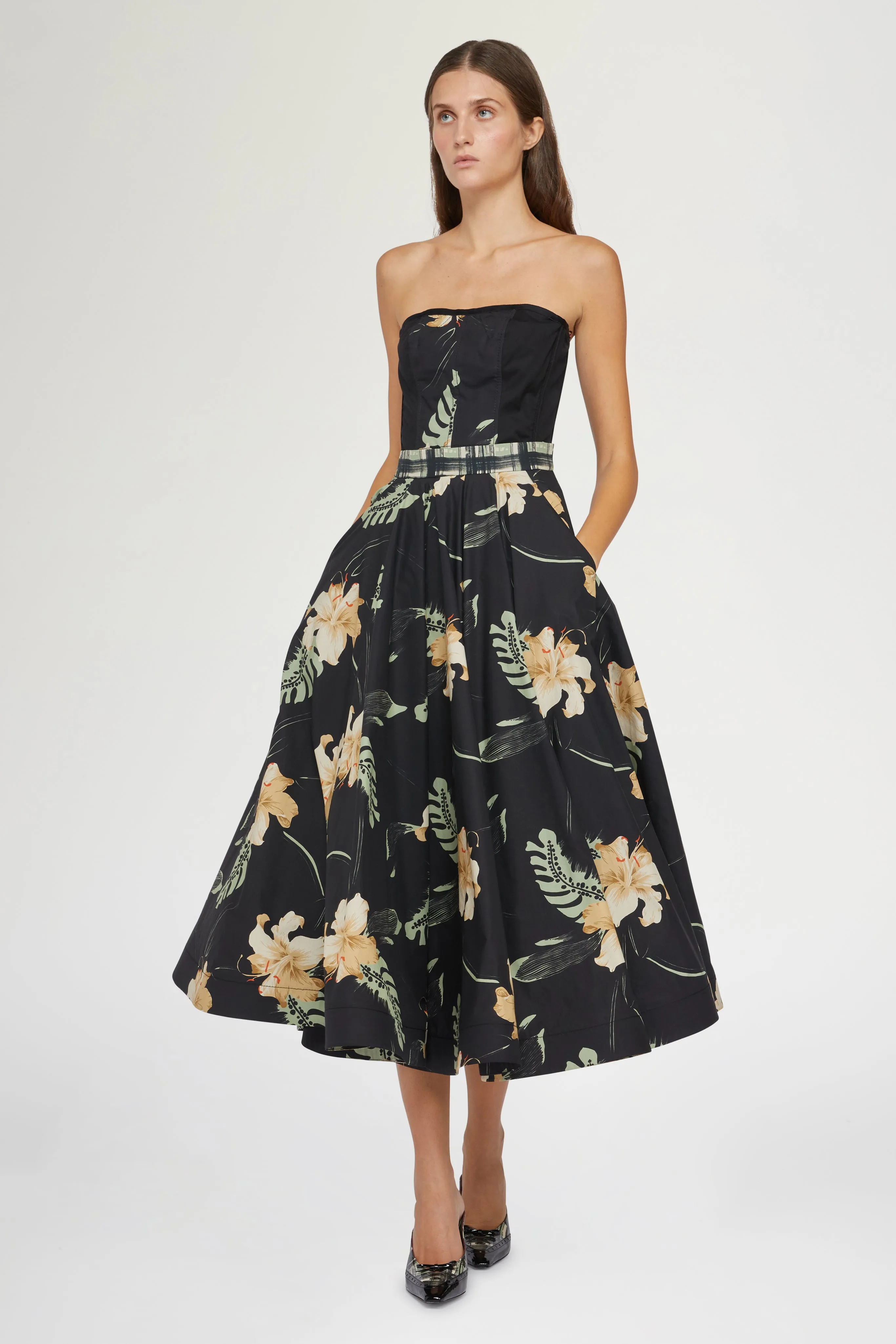 Midi Skirt Ibiscus Print sold by Antonio Marras product image thumbnail 2