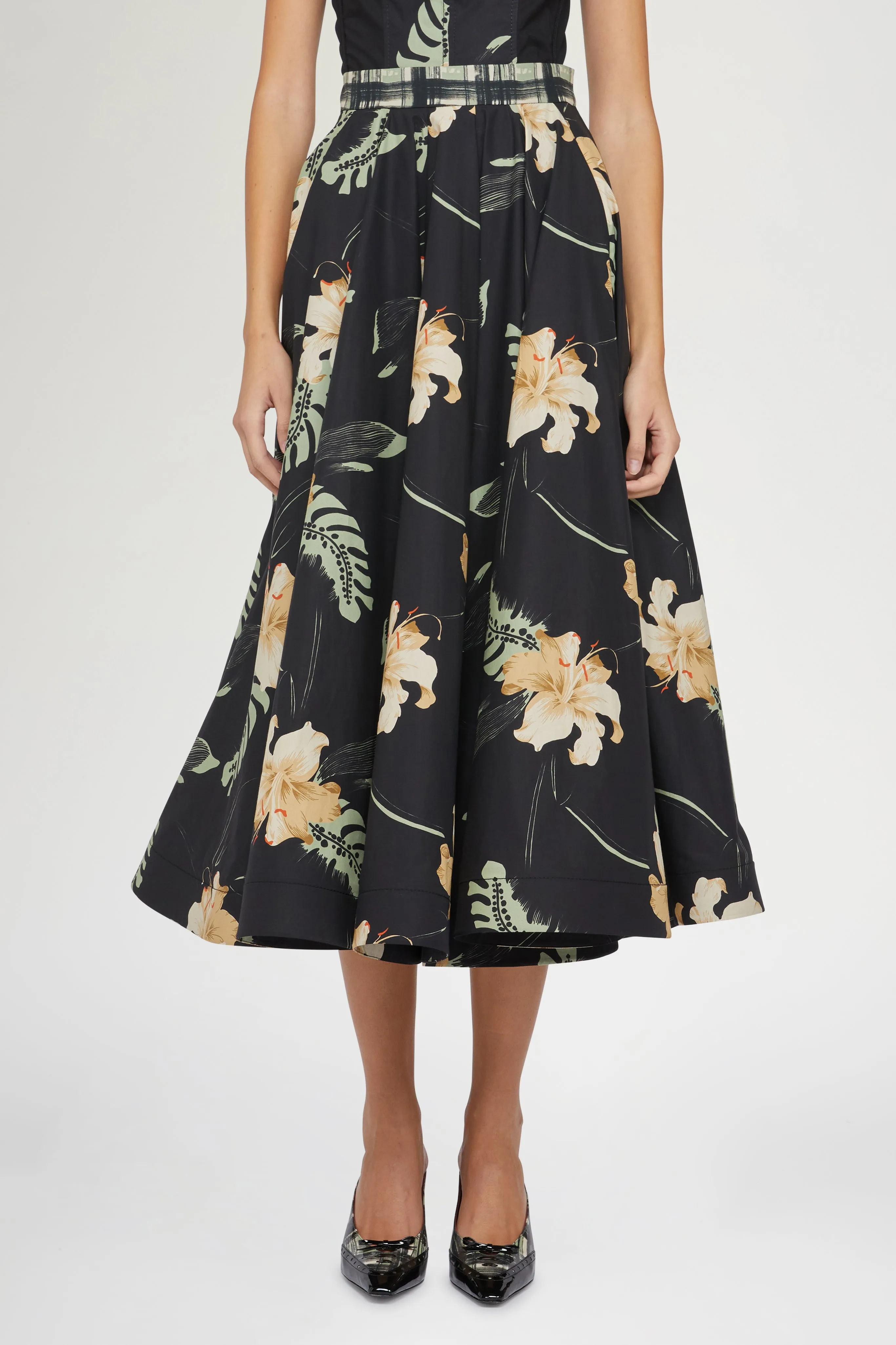 Midi Skirt Ibiscus Print sold by Antonio Marras product image thumbnail 3